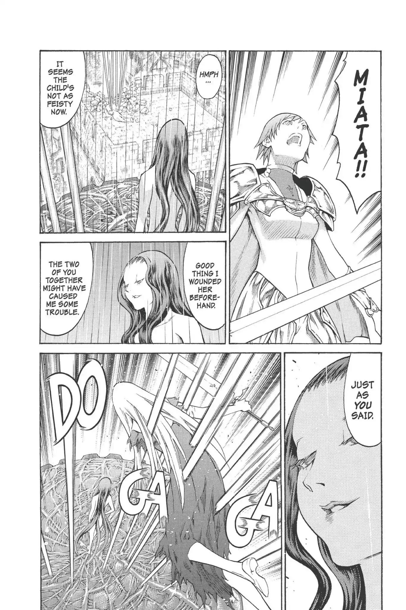 Claymore Chapter 77 page 10 - Chapter 77: Vol.14 Scene 77: A Child Weapon, Part 5