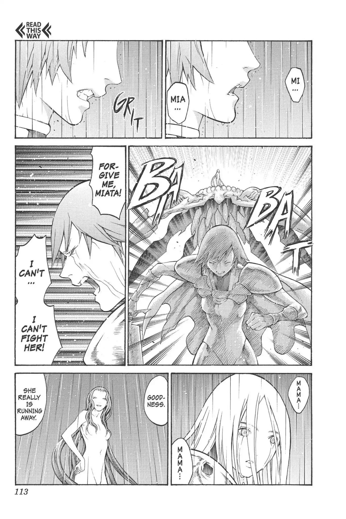 Claymore Chapter 77 page 17 - Chapter 77: Vol.14 Scene 77: A Child Weapon, Part 5
