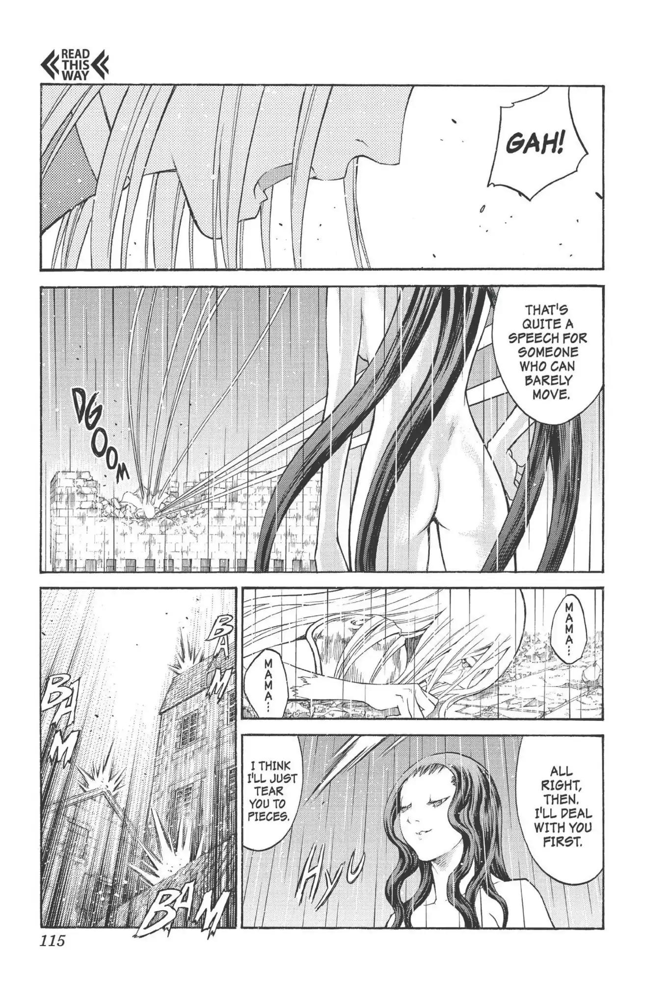 Claymore Chapter 77 page 19 - Chapter 77: Vol.14 Scene 77: A Child Weapon, Part 5