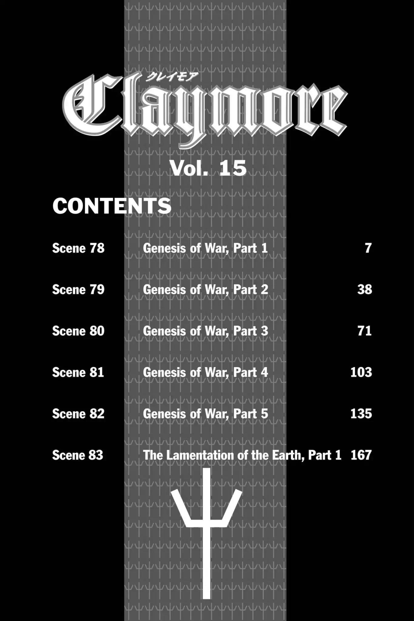 Claymore Chapter 78 page 6 - Chapter 78: Vol.15 Scene 78: Genesis of War, Part 1