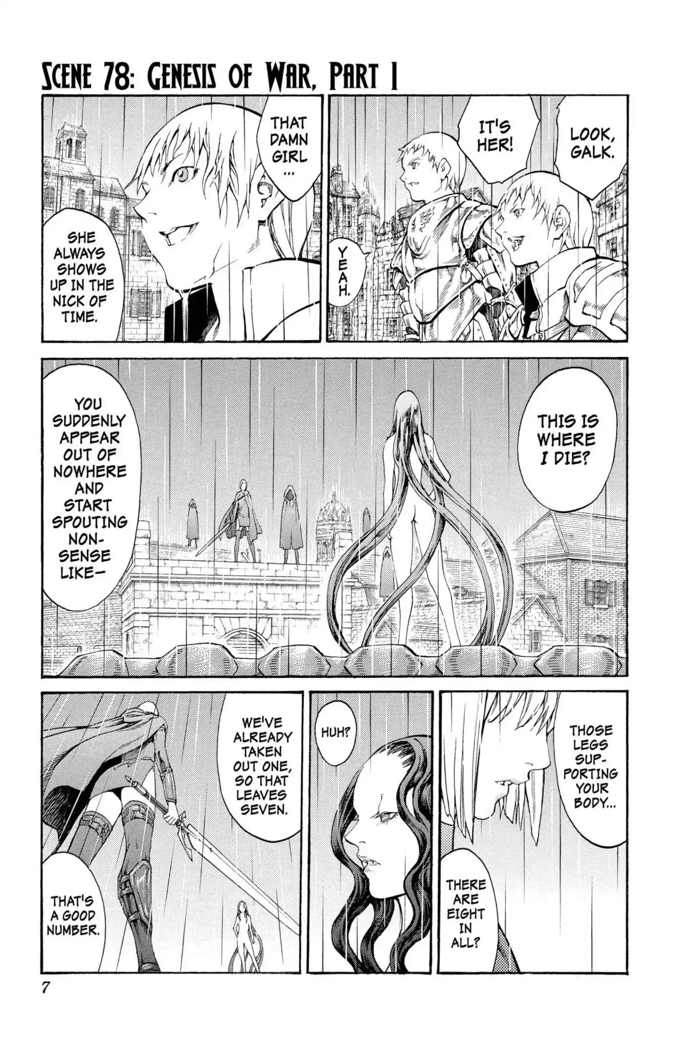 Claymore Chapter 78 page 7 - Chapter 78: Vol.15 Scene 78: Genesis of War, Part 1