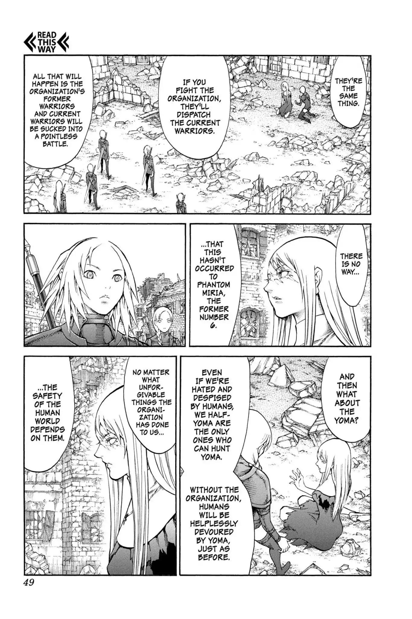 Claymore Chapter 79 page 11 - Chapter 79: Vol.15 Scene 79: Genesis of War, Part 2
