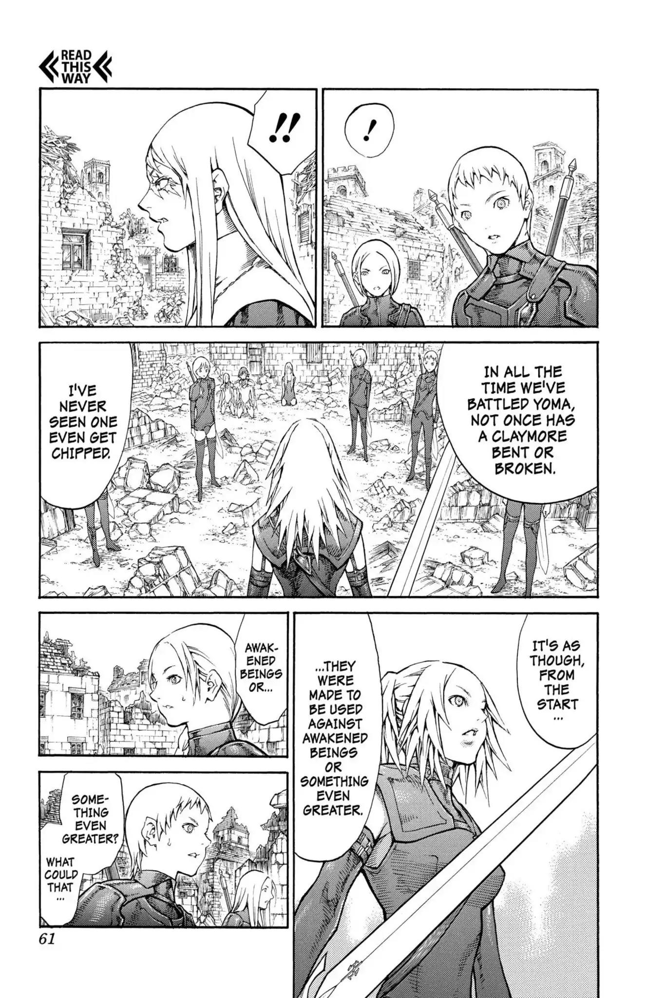 Claymore Chapter 79 page 22 - Chapter 79: Vol.15 Scene 79: Genesis of War, Part 2