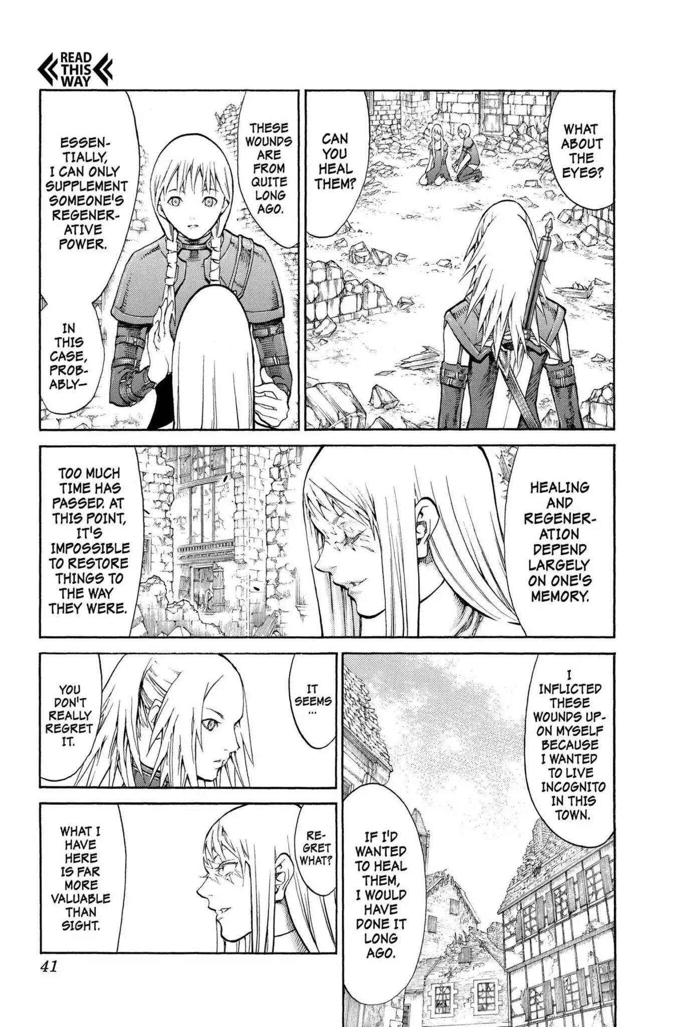 Claymore Chapter 79 page 4 - Chapter 79: Vol.15 Scene 79: Genesis of War, Part 2