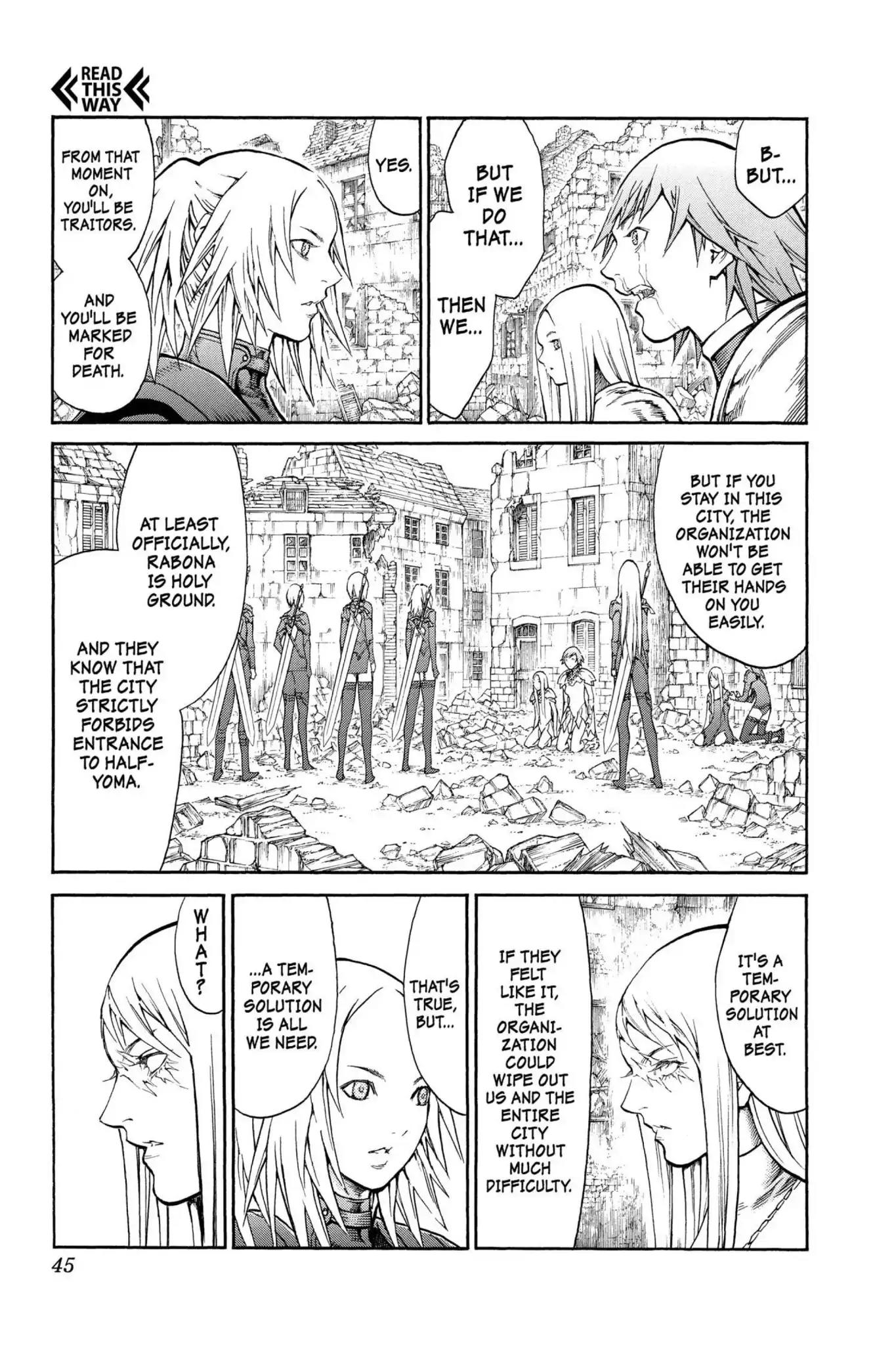 Claymore Chapter 79 page 8 - Chapter 79: Vol.15 Scene 79: Genesis of War, Part 2