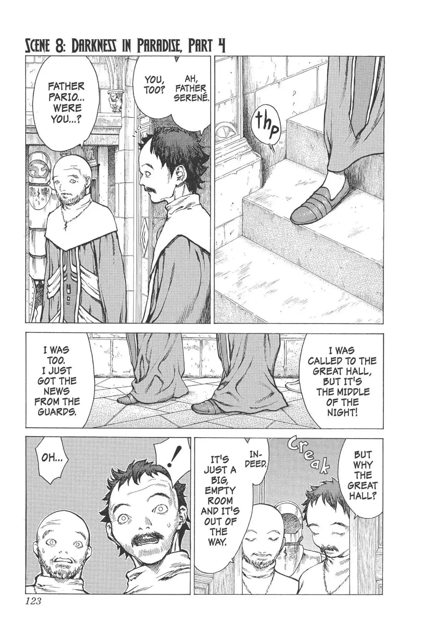 Claymore Chapter 8 page 1 - Chapter 8: Vol.2 Scene 8: Darkness in Paradise, Part 4