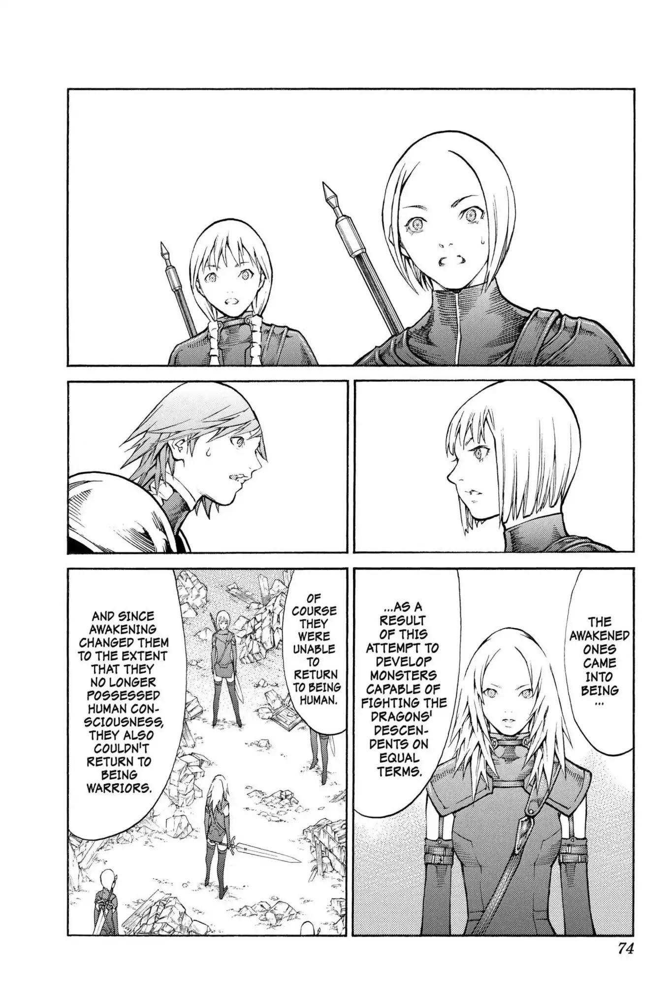 Claymore Chapter 80 page 3 - Chapter 80: Vol.15 Scene 80: Genesis of War, Part 3