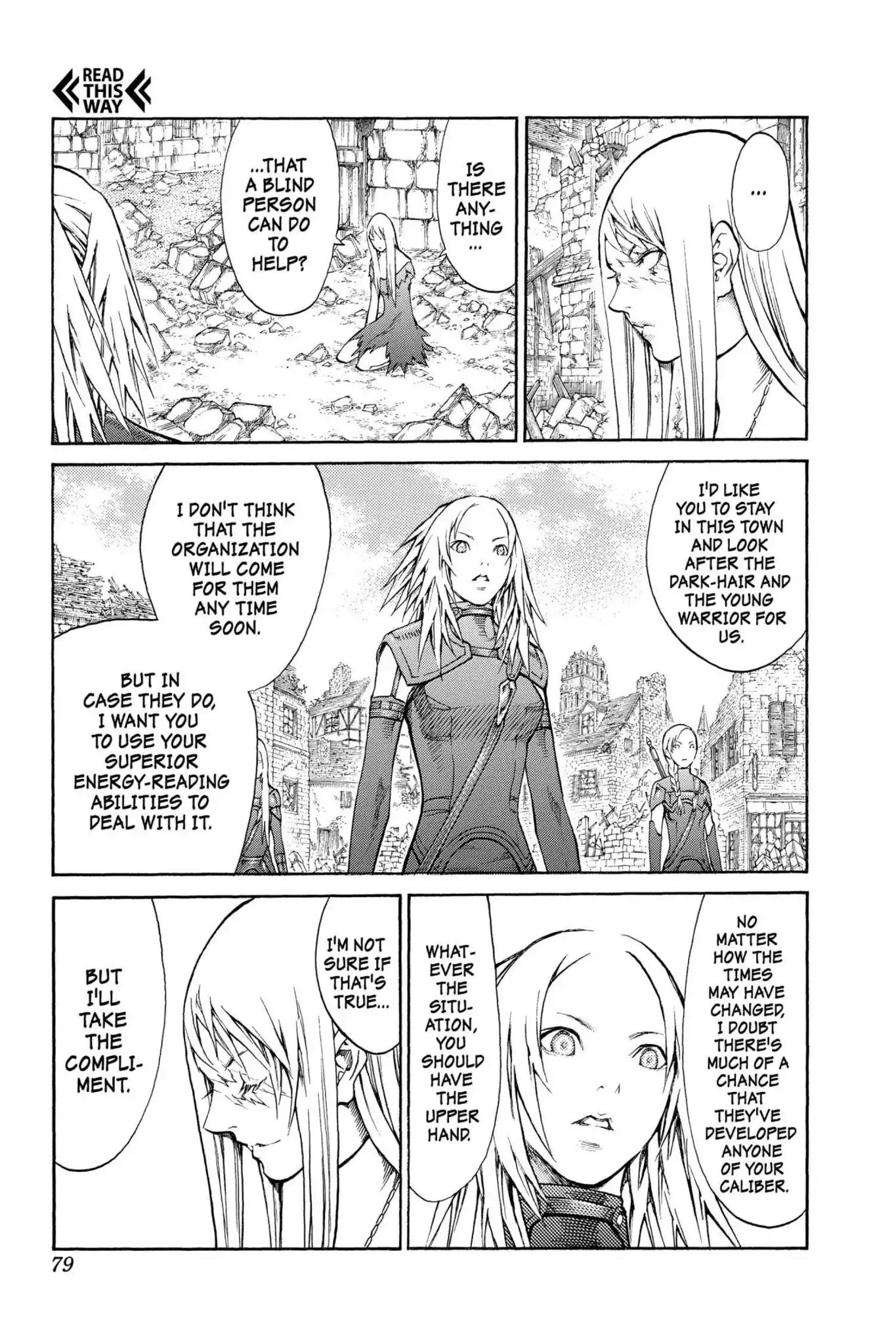 Claymore Chapter 80 page 8 - Chapter 80: Vol.15 Scene 80: Genesis of War, Part 3