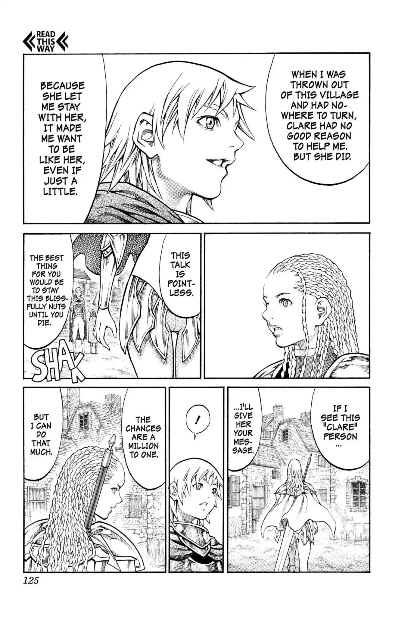 Claymore Chapter 81 page 22 - Chapter 81: Vol.15 Scene 81: Genesis of War, Part 4