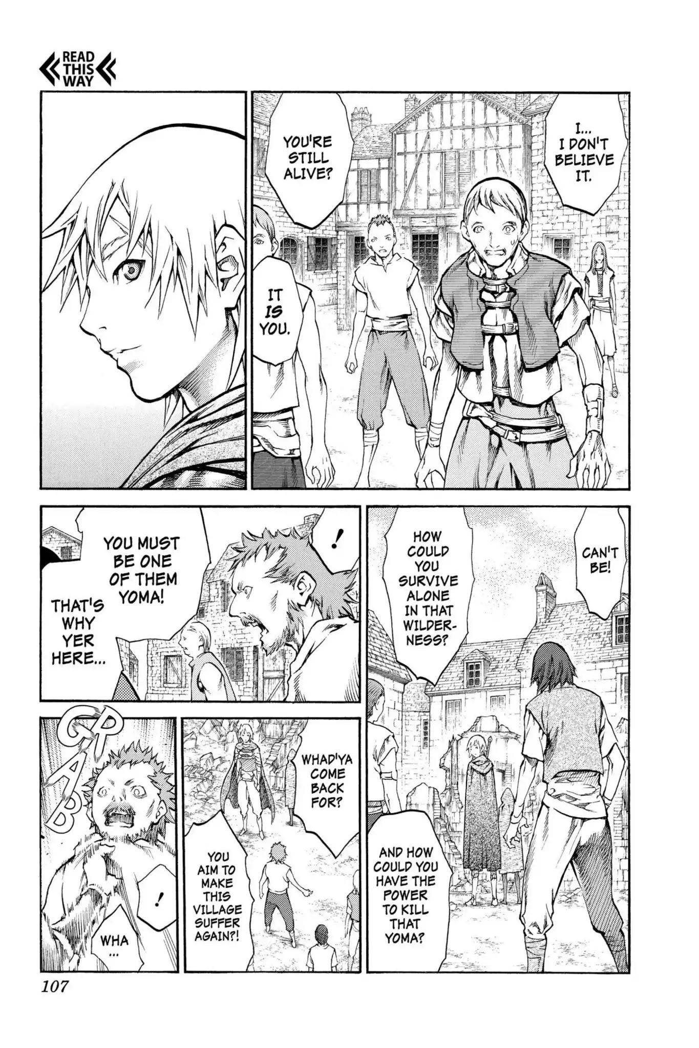Claymore Chapter 81 page 4 - Chapter 81: Vol.15 Scene 81: Genesis of War, Part 4