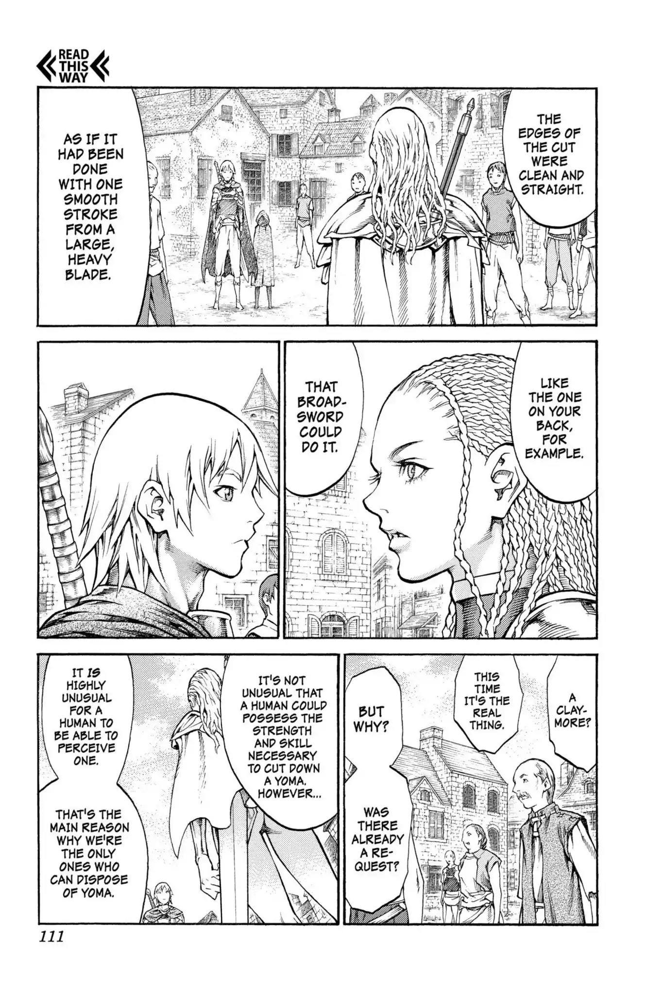 Claymore Chapter 81 page 8 - Chapter 81: Vol.15 Scene 81: Genesis of War, Part 4