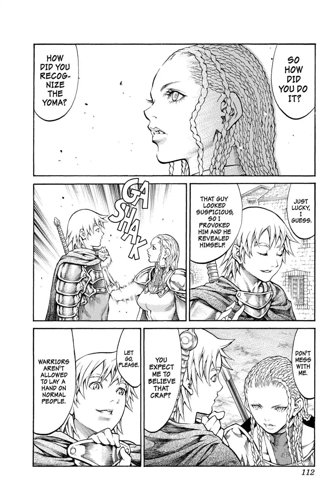 Claymore Chapter 81 page 9 - Chapter 81: Vol.15 Scene 81: Genesis of War, Part 4