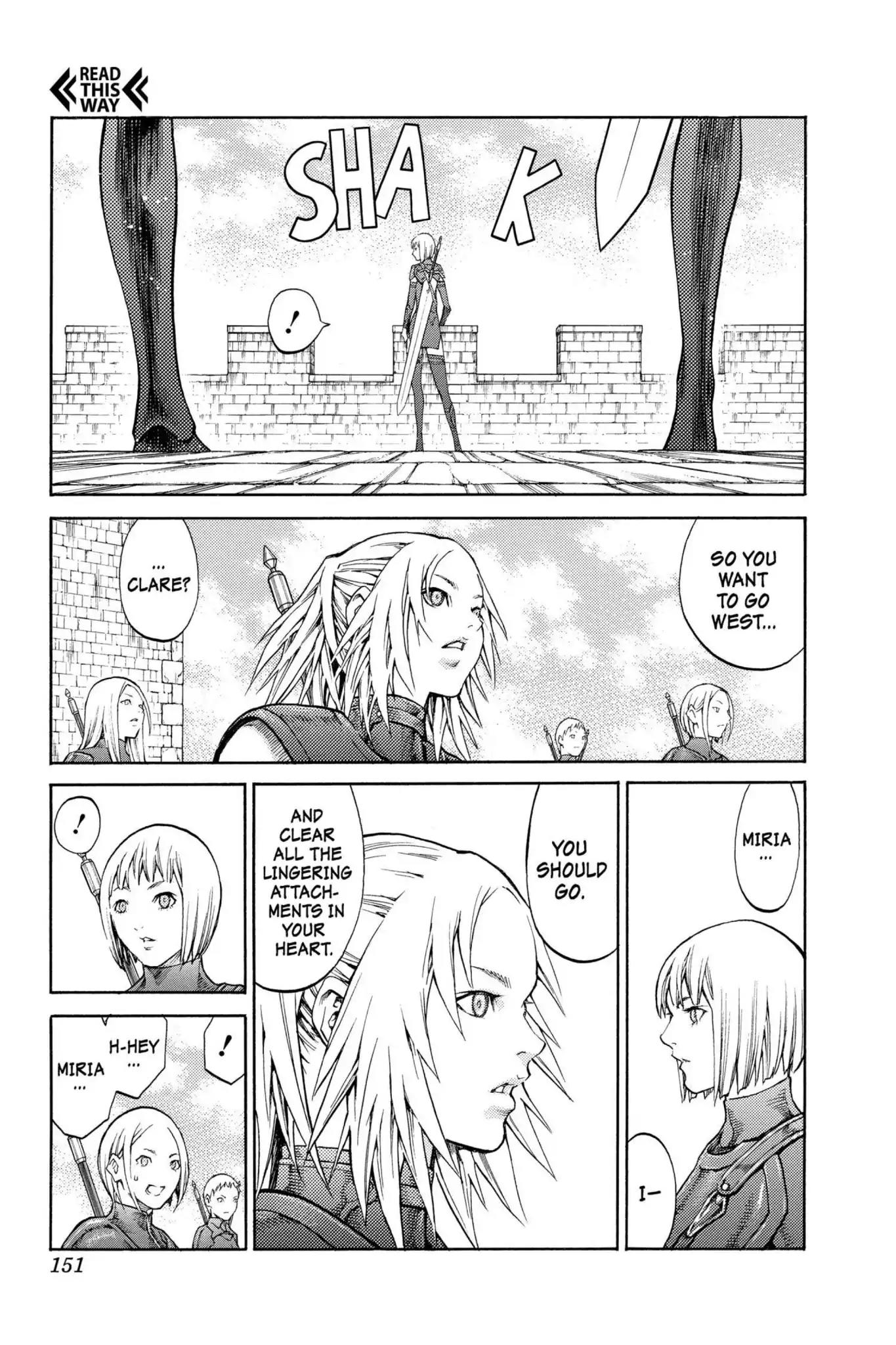 Claymore Chapter 82 page 17 - Chapter 82: Vol.15 Scene 82: Genesis of War, Part 5