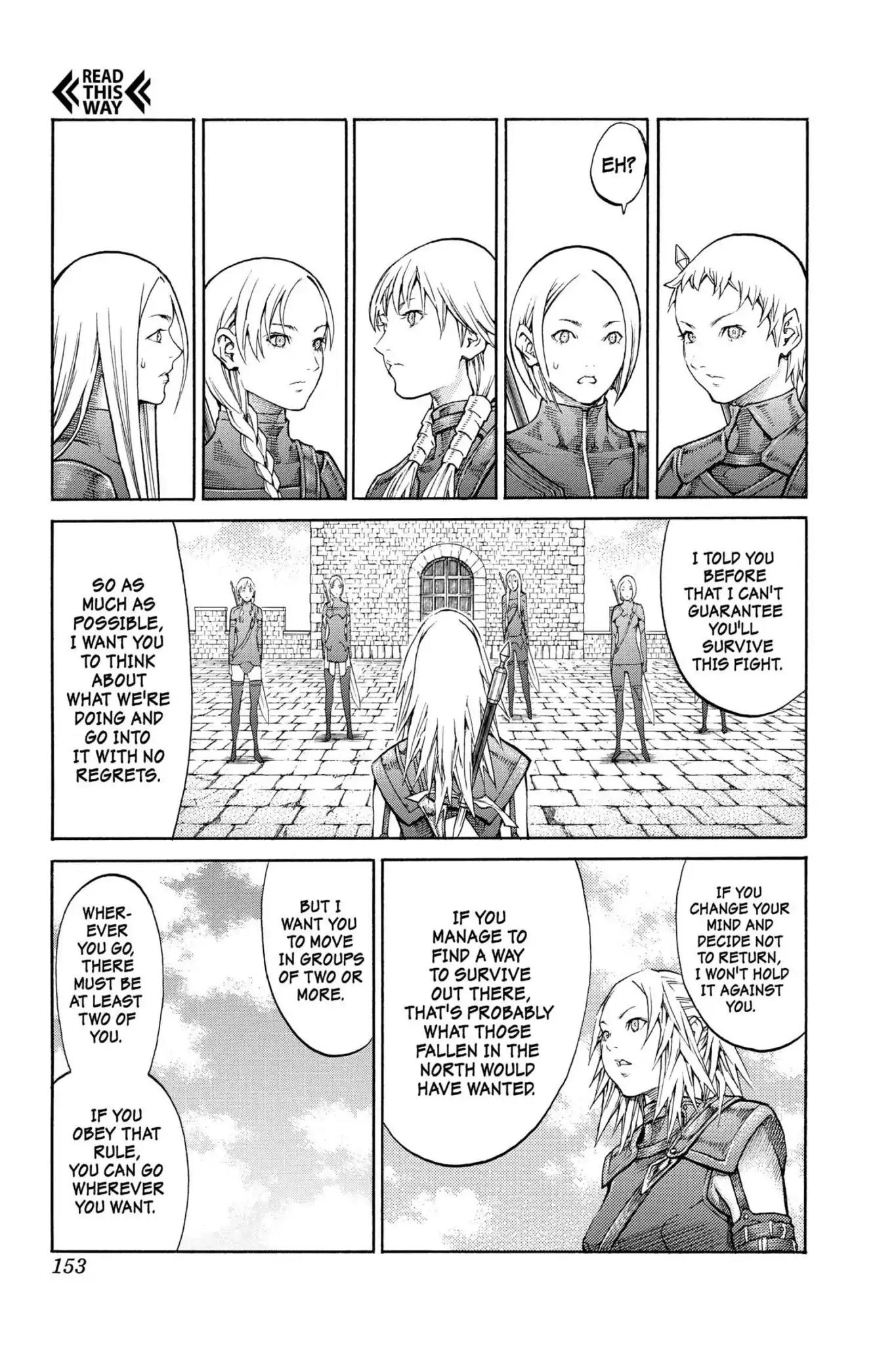 Claymore Chapter 82 page 19 - Chapter 82: Vol.15 Scene 82: Genesis of War, Part 5