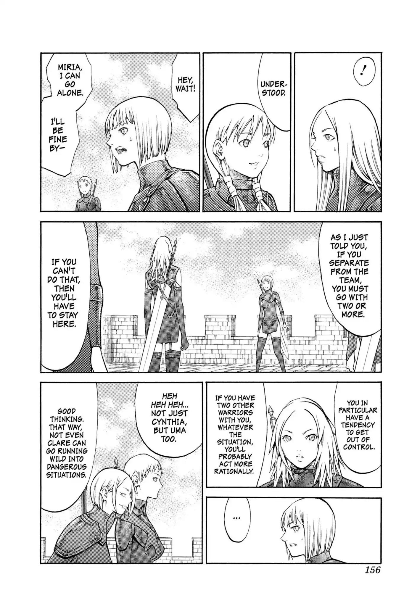Claymore Chapter 82 page 22 - Chapter 82: Vol.15 Scene 82: Genesis of War, Part 5