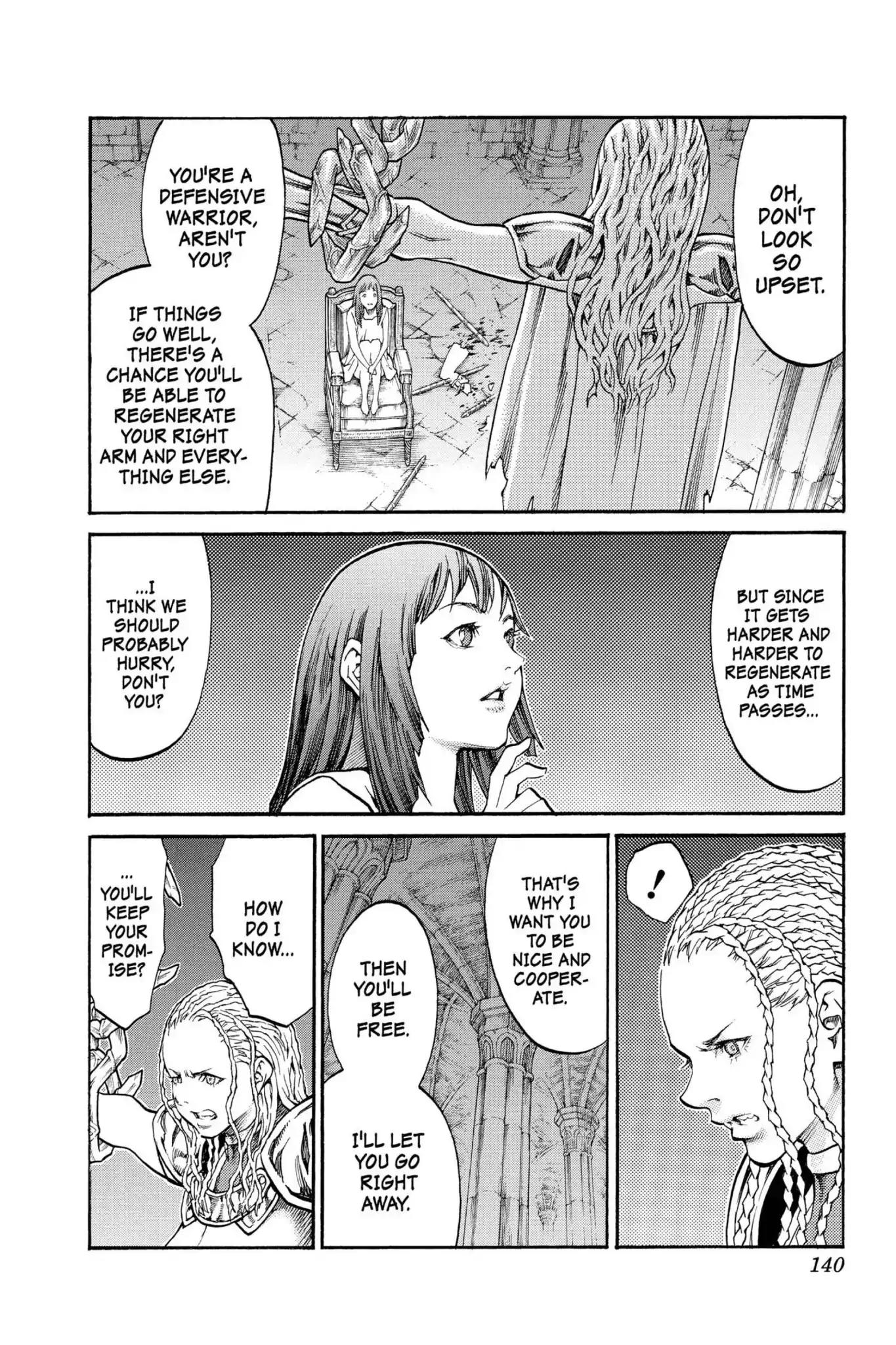 Claymore Chapter 82 page 6 - Chapter 82: Vol.15 Scene 82: Genesis of War, Part 5