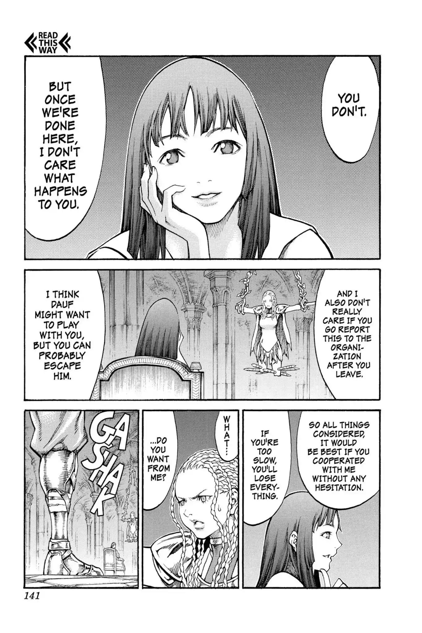 Claymore Chapter 82 page 7 - Chapter 82: Vol.15 Scene 82: Genesis of War, Part 5