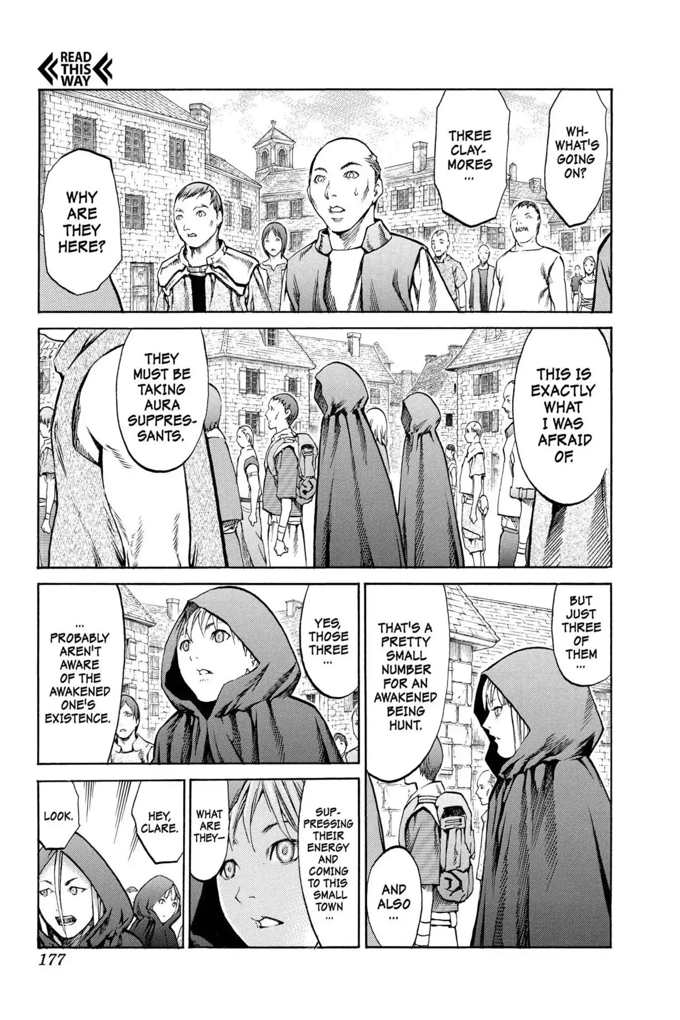 Claymore Chapter 83 page 10 - Chapter 83: Vol.15 Scene 83: The Lamentation of the Earth, Part 1