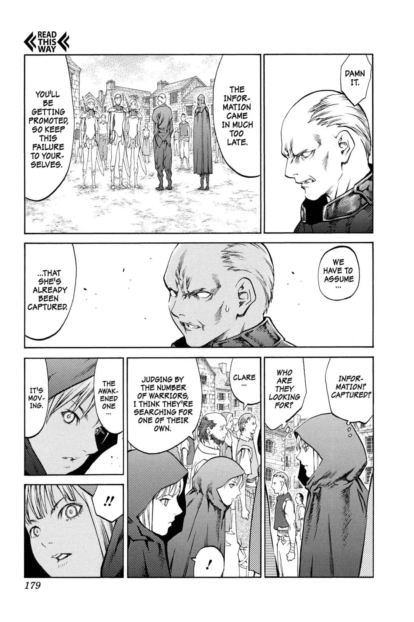 Claymore Chapter 83 page 12 - Chapter 83: Vol.15 Scene 83: The Lamentation of the Earth, Part 1