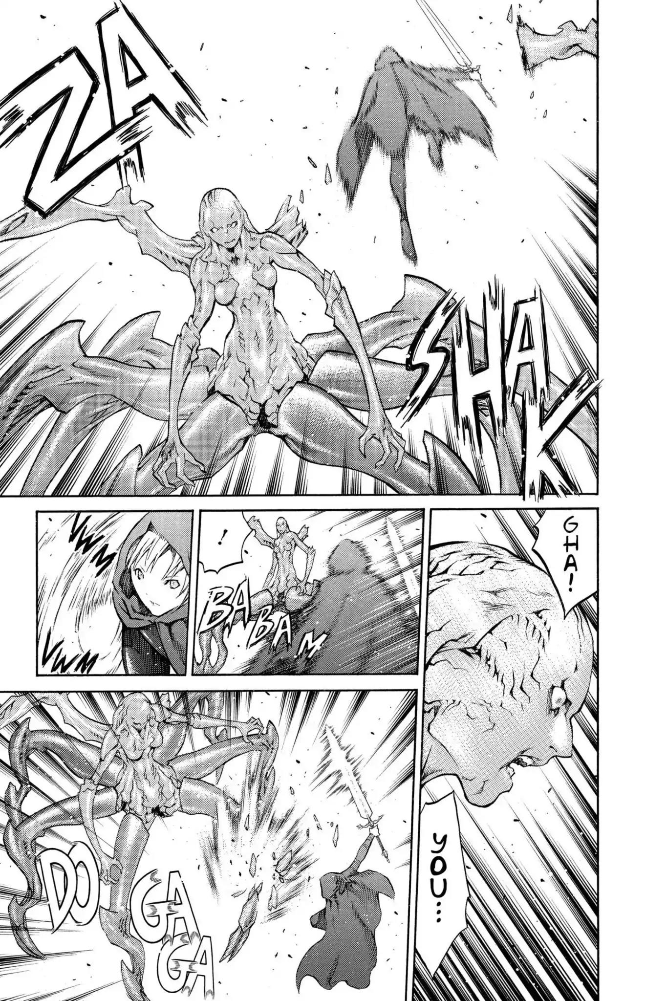 Claymore Chapter 83 page 20 - Chapter 83: Vol.15 Scene 83: The Lamentation of the Earth, Part 1