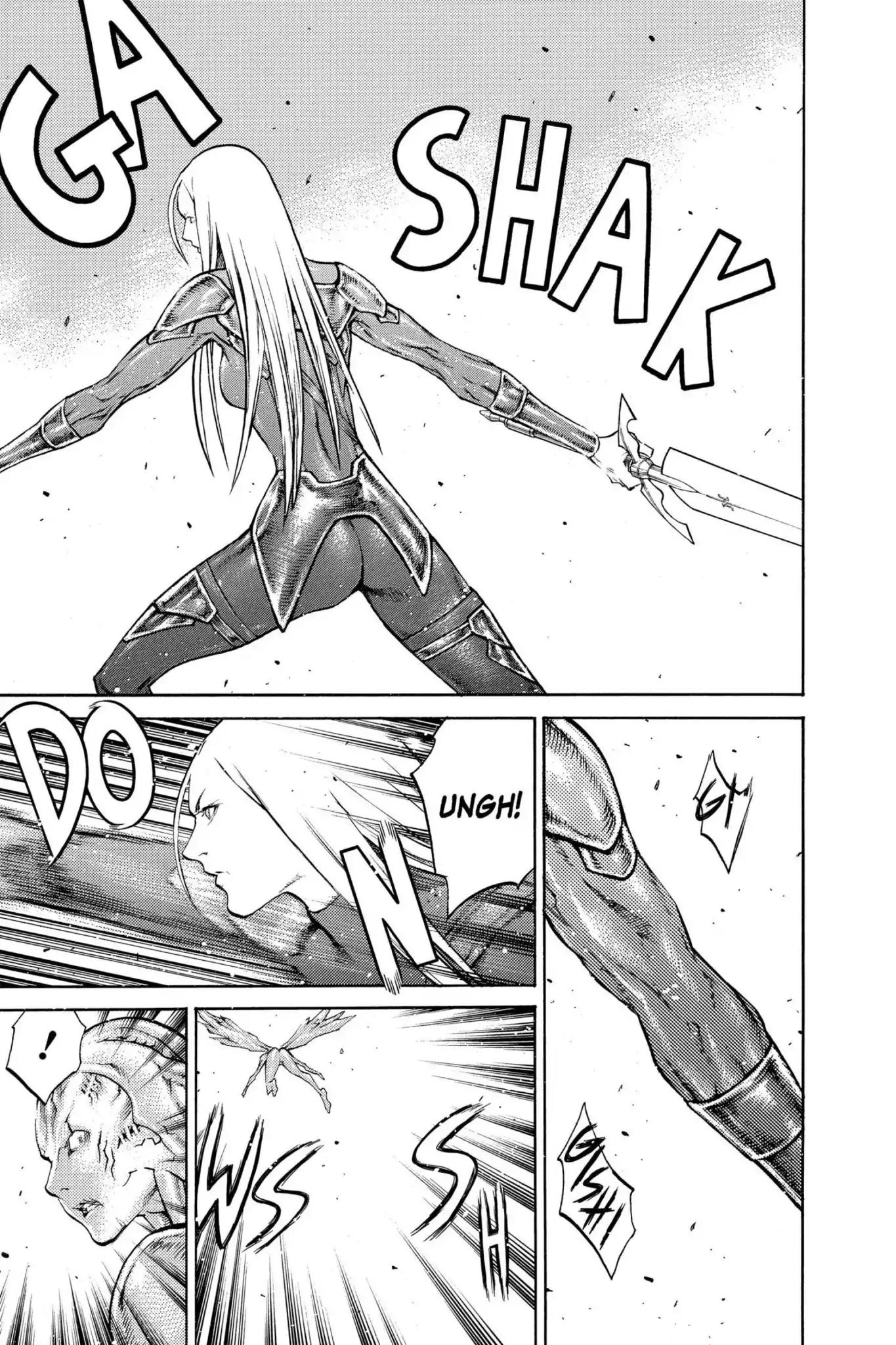 Claymore Chapter 83 page 24 - Chapter 83: Vol.15 Scene 83: The Lamentation of the Earth, Part 1
