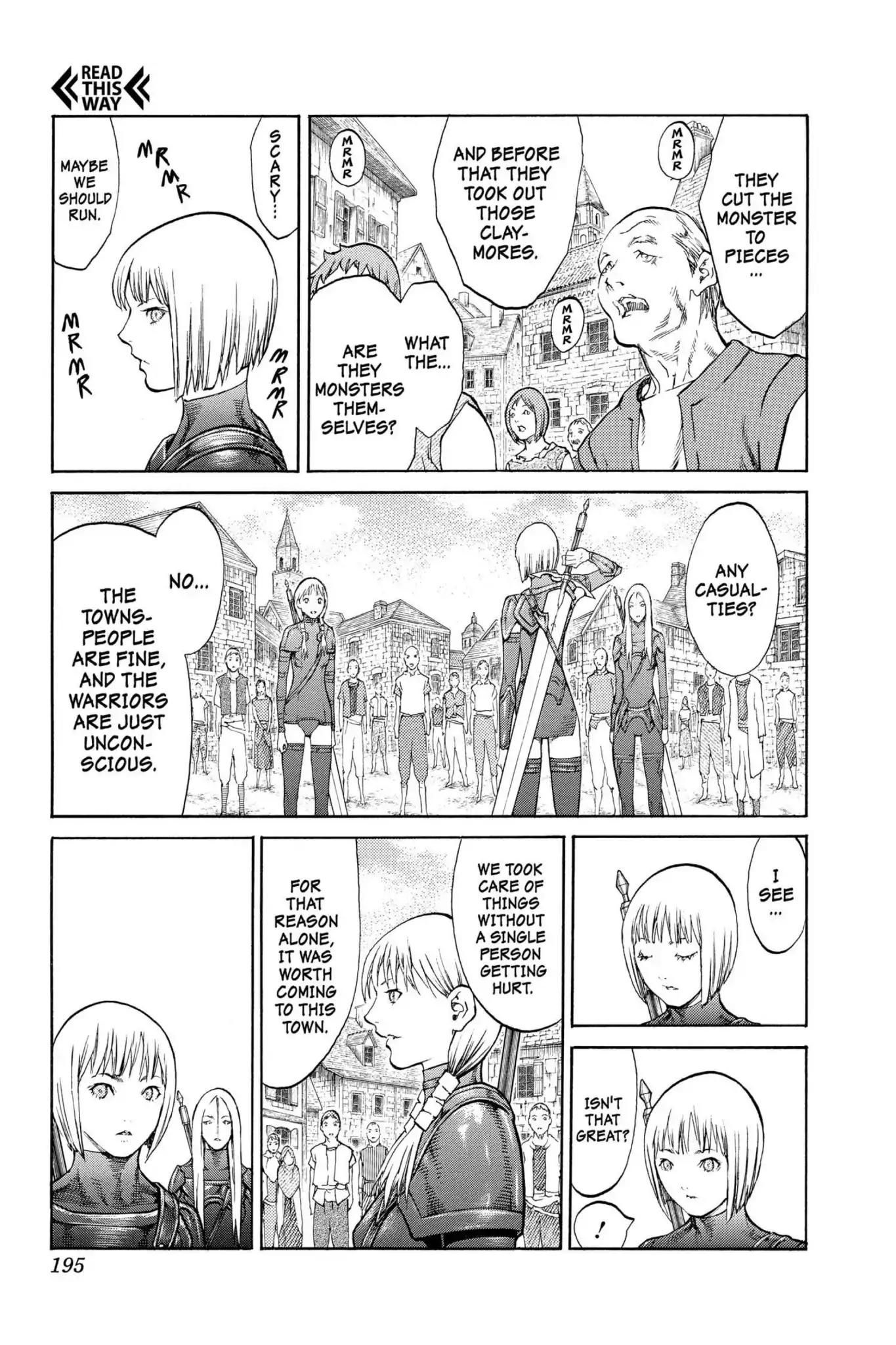 Claymore Chapter 83 page 28 - Chapter 83: Vol.15 Scene 83: The Lamentation of the Earth, Part 1