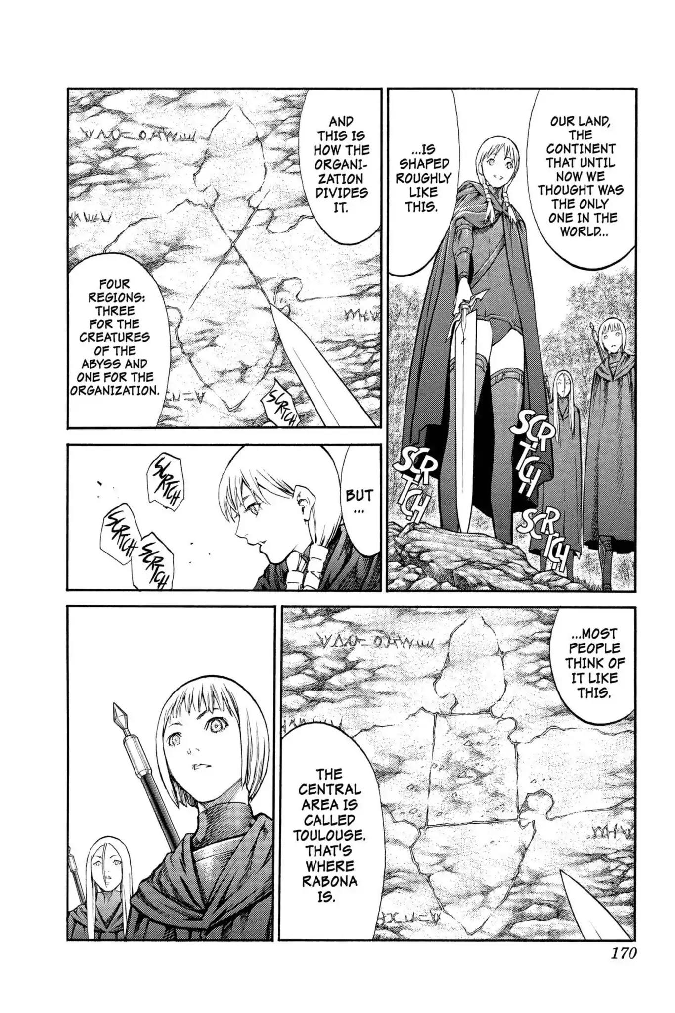 Claymore Chapter 83 page 3 - Chapter 83: Vol.15 Scene 83: The Lamentation of the Earth, Part 1