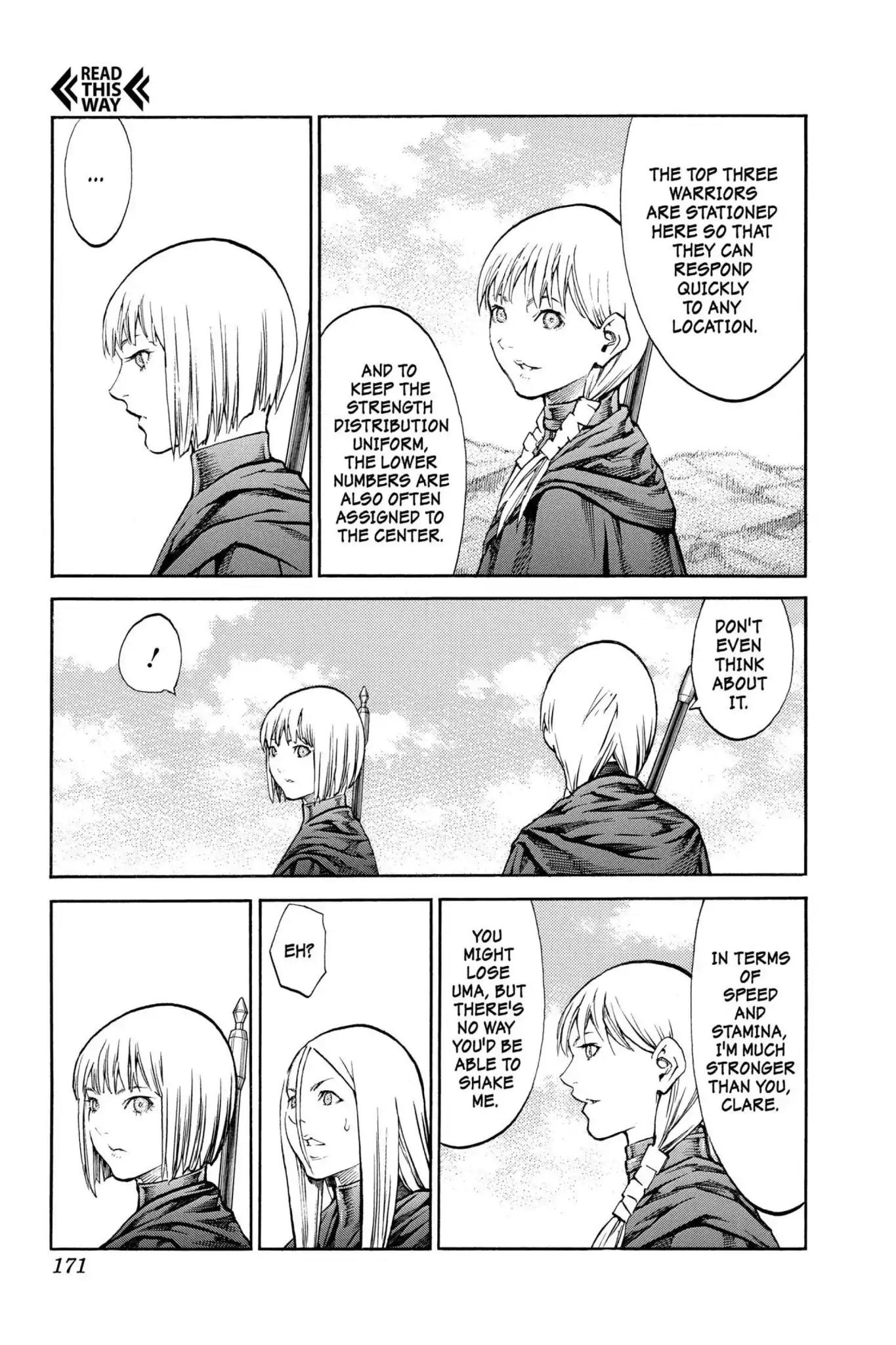 Claymore Chapter 83 page 4 - Chapter 83: Vol.15 Scene 83: The Lamentation of the Earth, Part 1