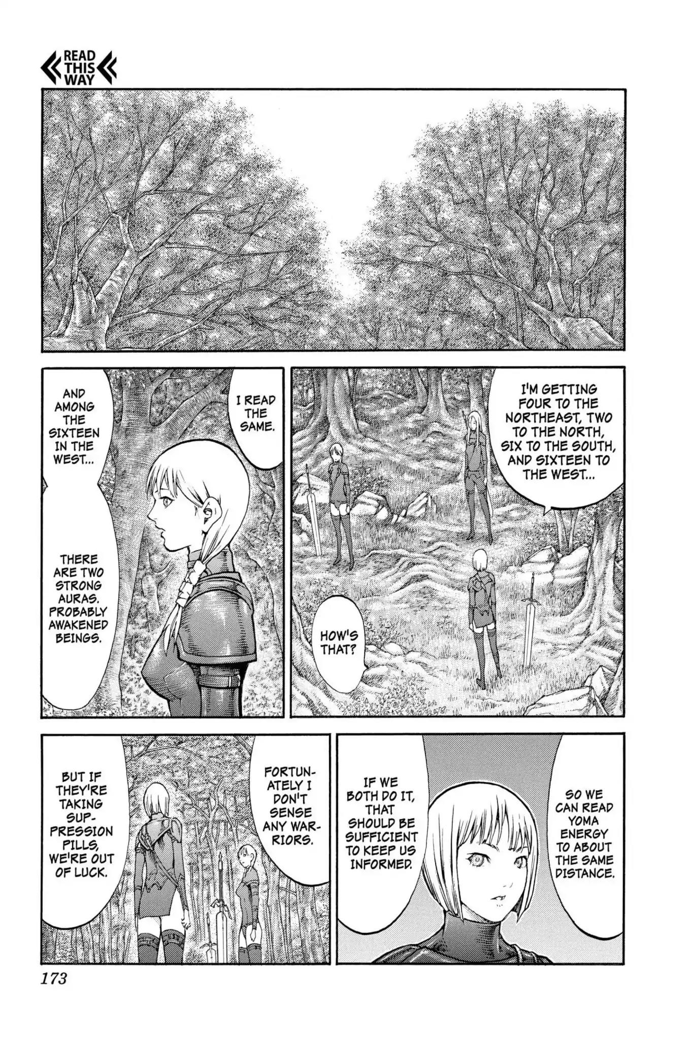 Claymore Chapter 83 page 6 - Chapter 83: Vol.15 Scene 83: The Lamentation of the Earth, Part 1