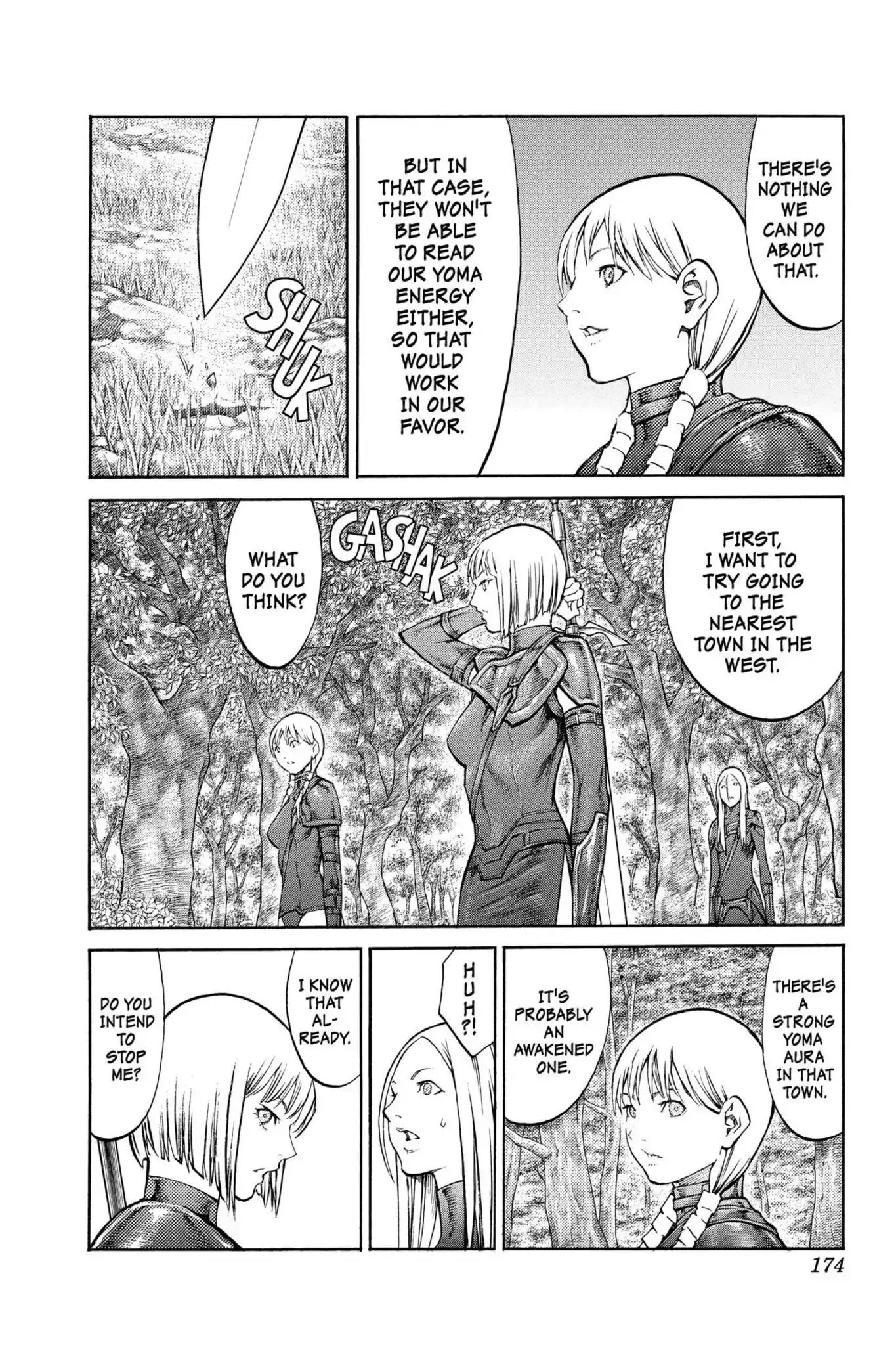 Claymore Chapter 83 page 7 - Chapter 83: Vol.15 Scene 83: The Lamentation of the Earth, Part 1