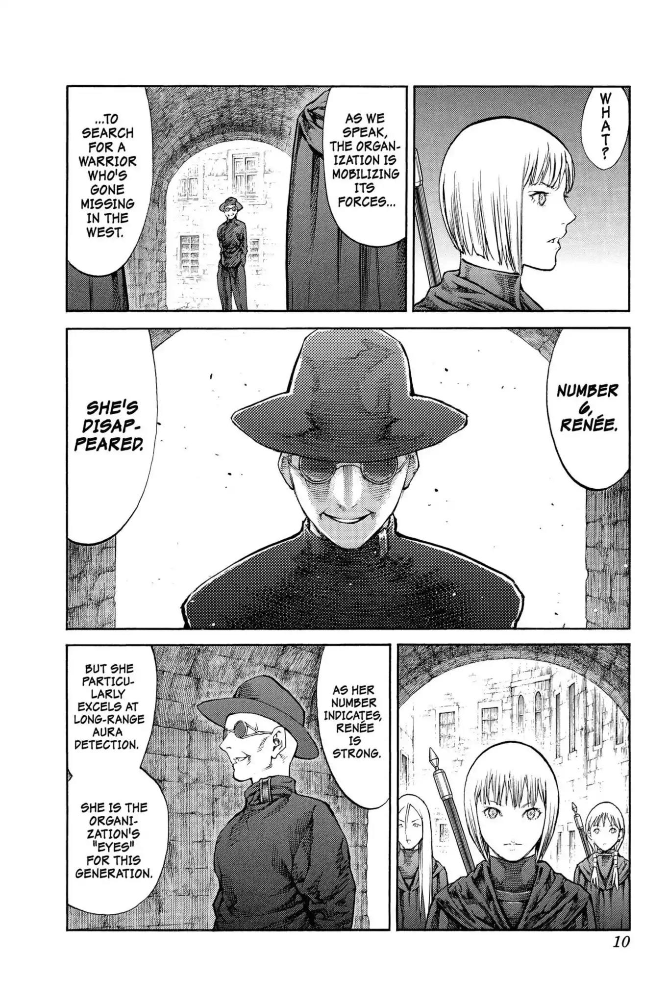 Claymore Chapter 84 page 10 - Chapter 84: Vol.16 Scene 84: The Lamentation of the Earth, Part 2