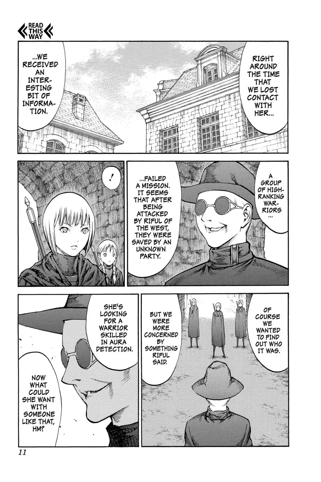 Claymore Chapter 84 page 11 - Chapter 84: Vol.16 Scene 84: The Lamentation of the Earth, Part 2