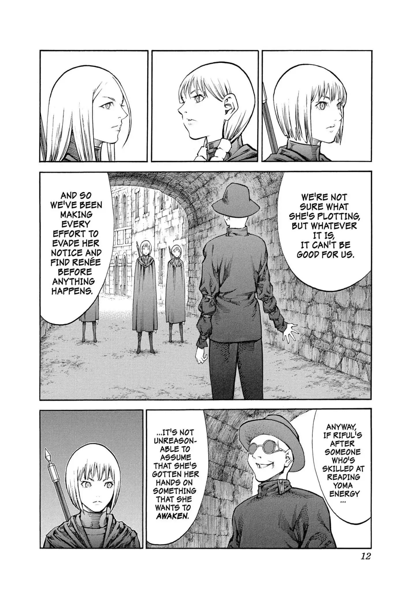 Claymore Chapter 84 page 12 - Chapter 84: Vol.16 Scene 84: The Lamentation of the Earth, Part 2