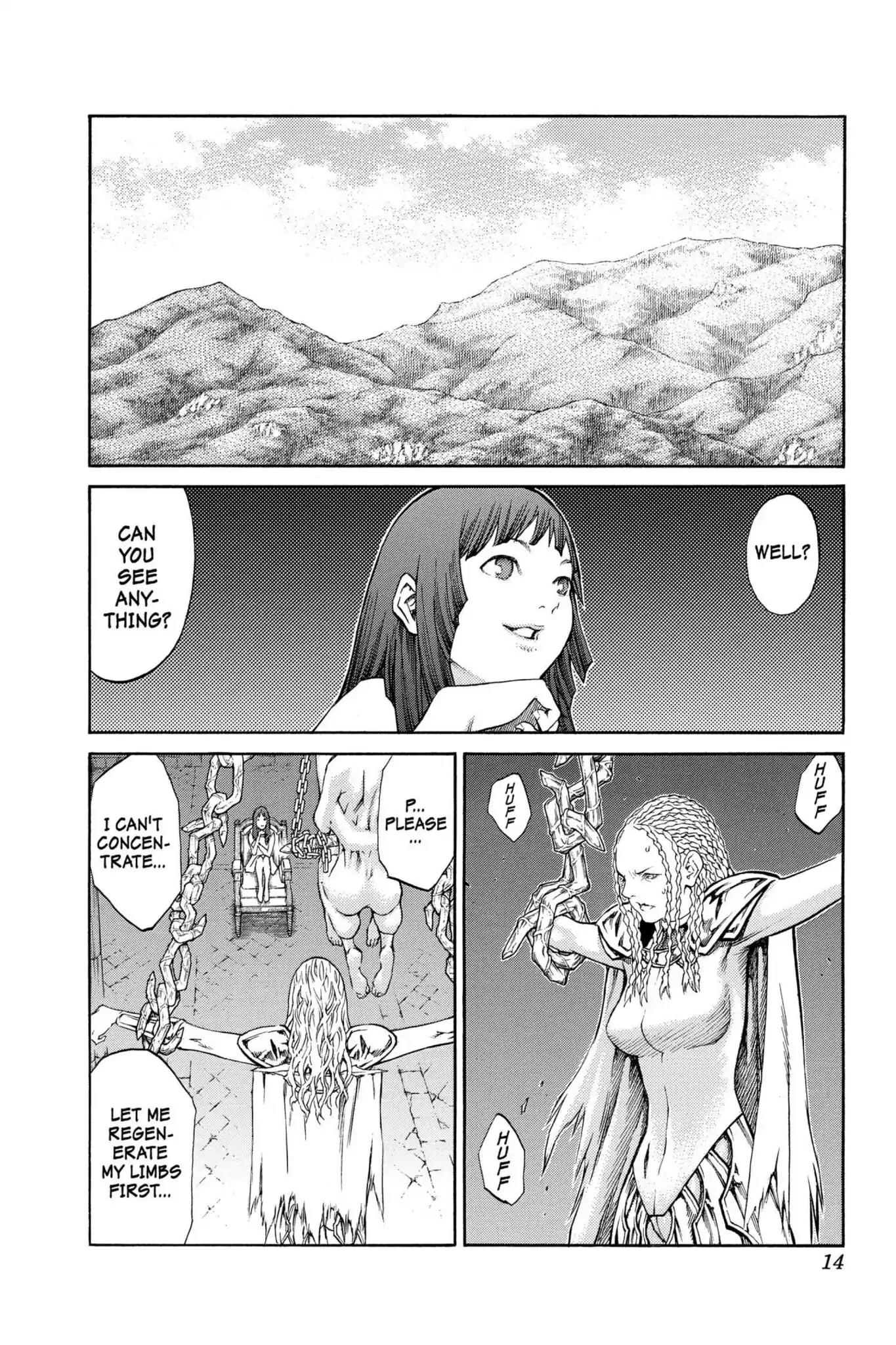 Claymore Chapter 84 page 14 - Chapter 84: Vol.16 Scene 84: The Lamentation of the Earth, Part 2