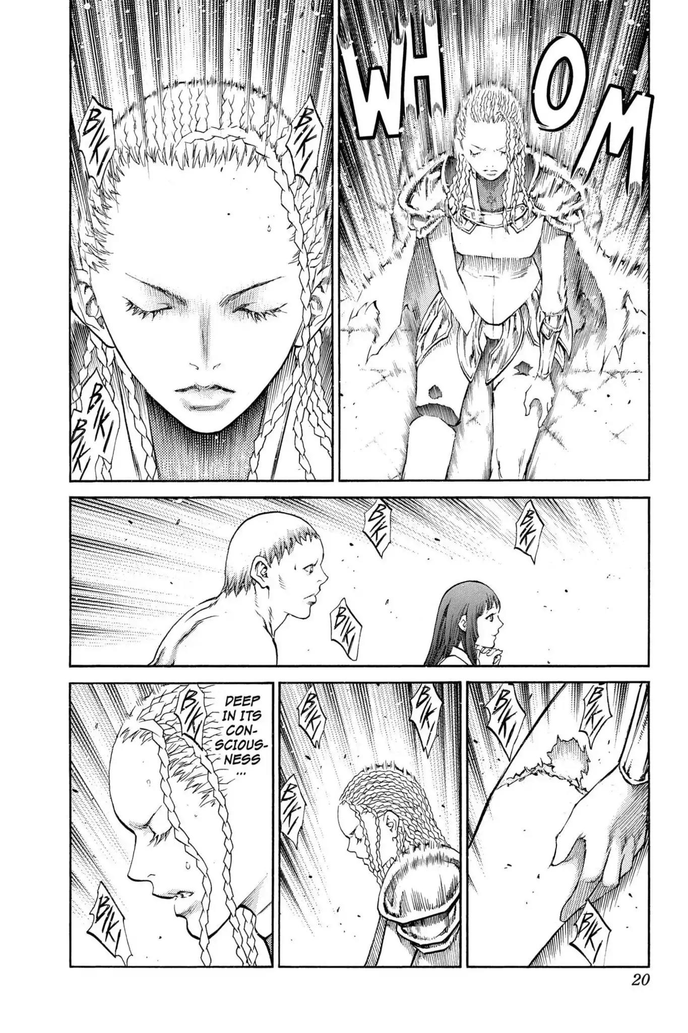 Claymore Chapter 84 page 20 - Chapter 84: Vol.16 Scene 84: The Lamentation of the Earth, Part 2
