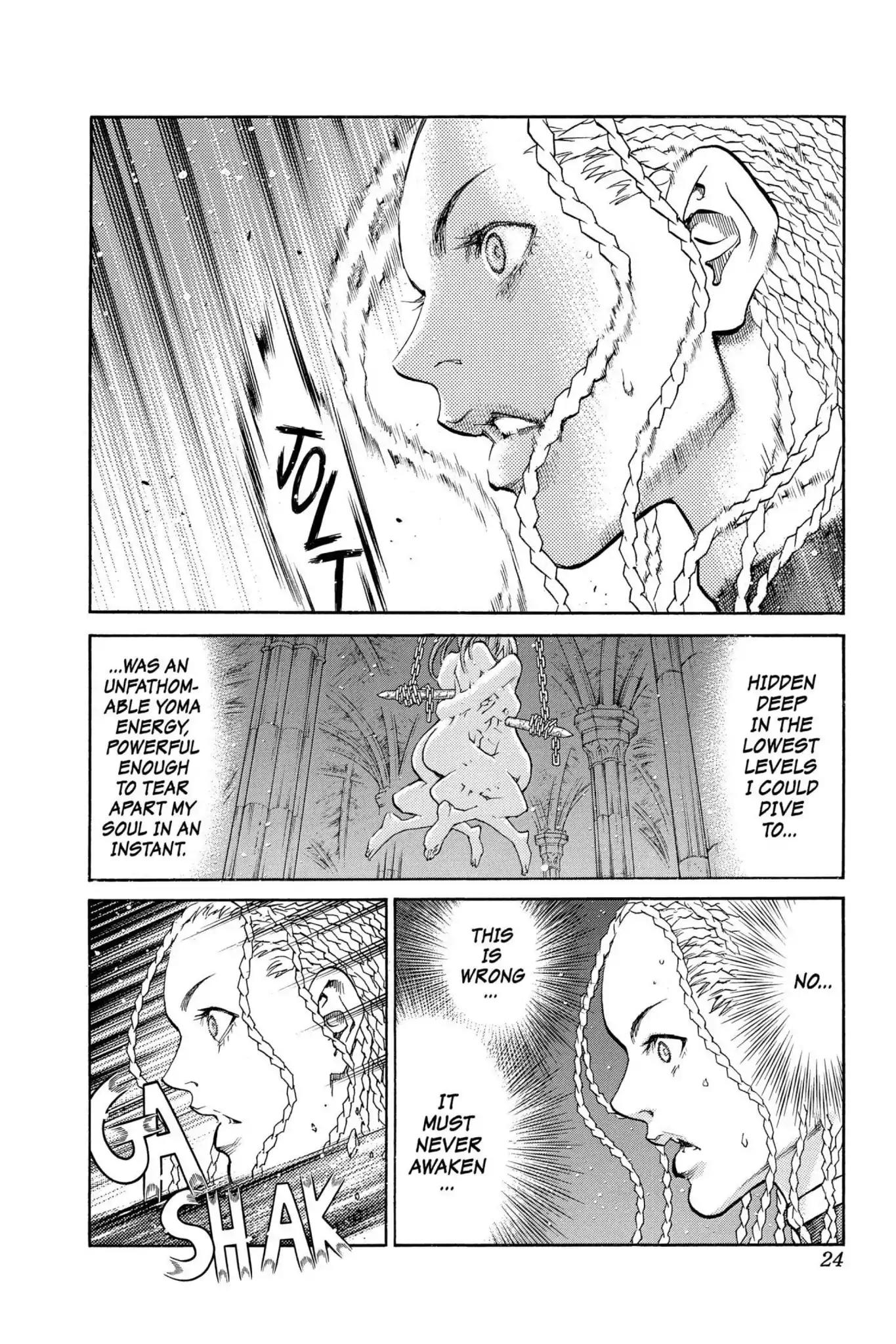 Claymore Chapter 84 page 23 - Chapter 84: Vol.16 Scene 84: The Lamentation of the Earth, Part 2