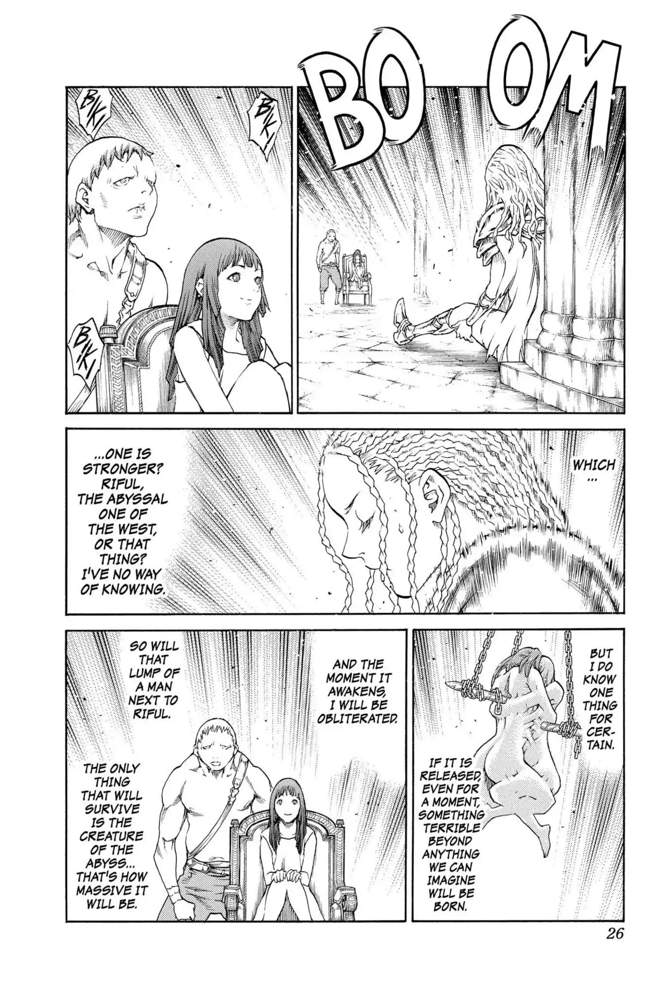 Claymore Chapter 84 page 25 - Chapter 84: Vol.16 Scene 84: The Lamentation of the Earth, Part 2
