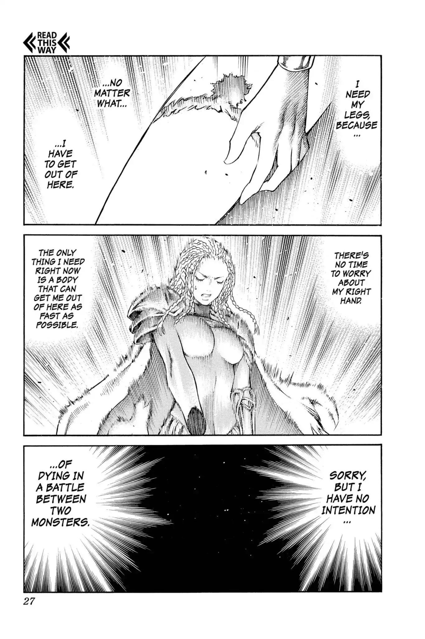 Claymore Chapter 84 page 26 - Chapter 84: Vol.16 Scene 84: The Lamentation of the Earth, Part 2