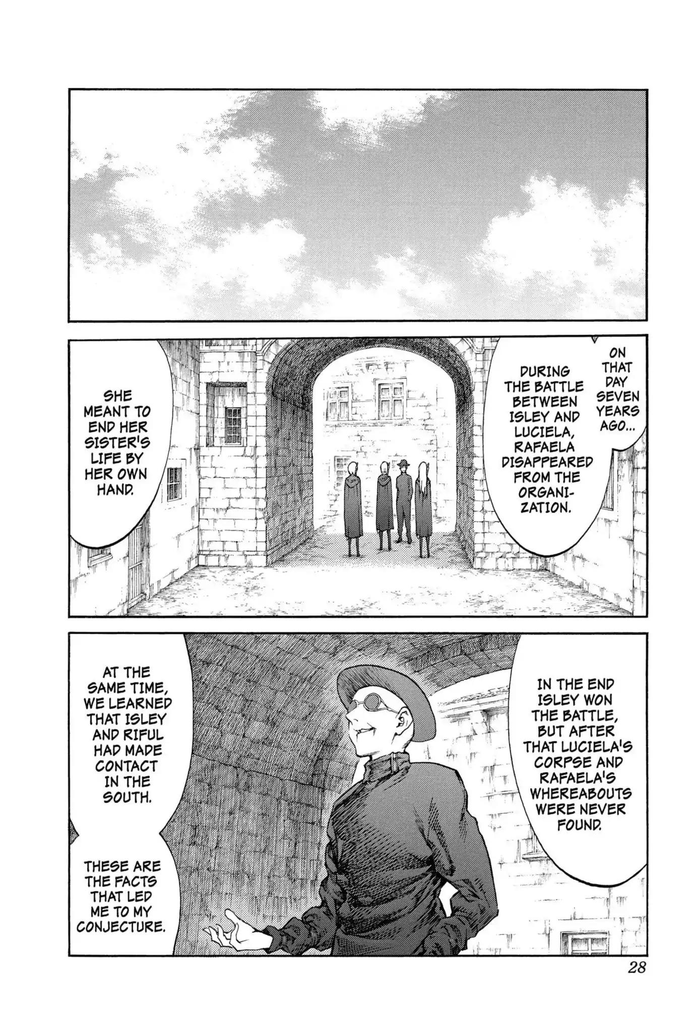 Claymore Chapter 84 page 27 - Chapter 84: Vol.16 Scene 84: The Lamentation of the Earth, Part 2