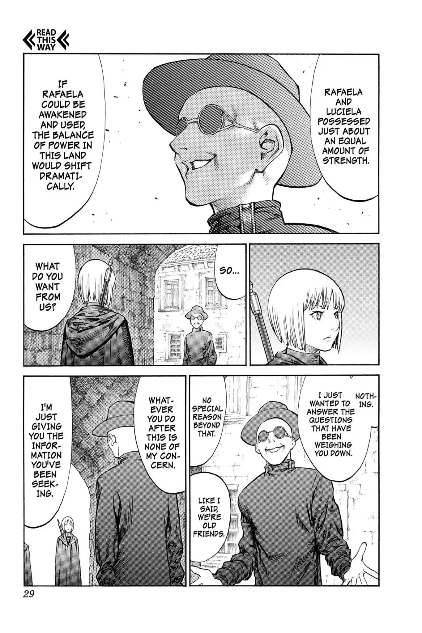 Claymore Chapter 84 page 28 - Chapter 84: Vol.16 Scene 84: The Lamentation of the Earth, Part 2