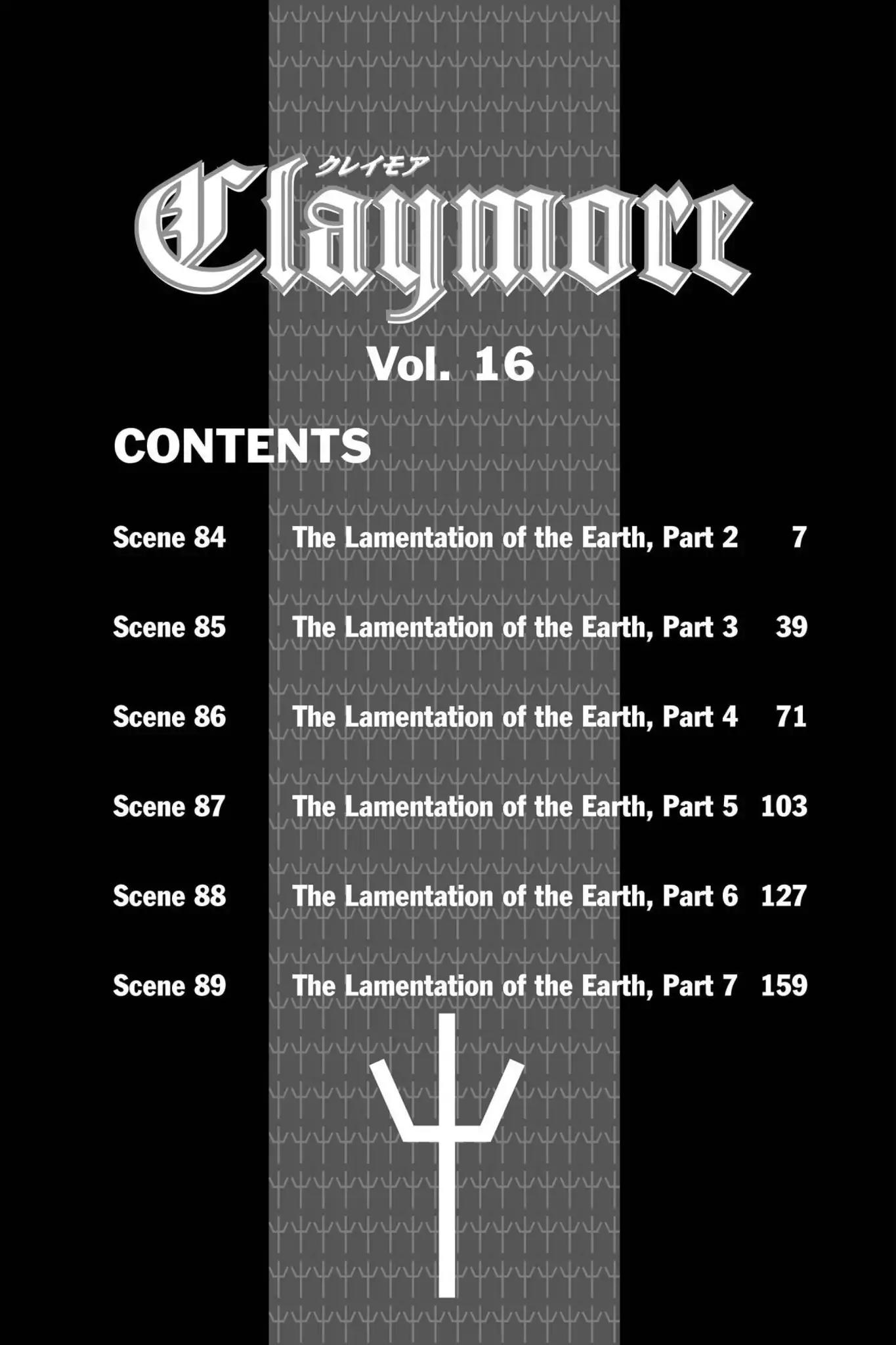 Claymore Chapter 84 page 6 - Chapter 84: Vol.16 Scene 84: The Lamentation of the Earth, Part 2