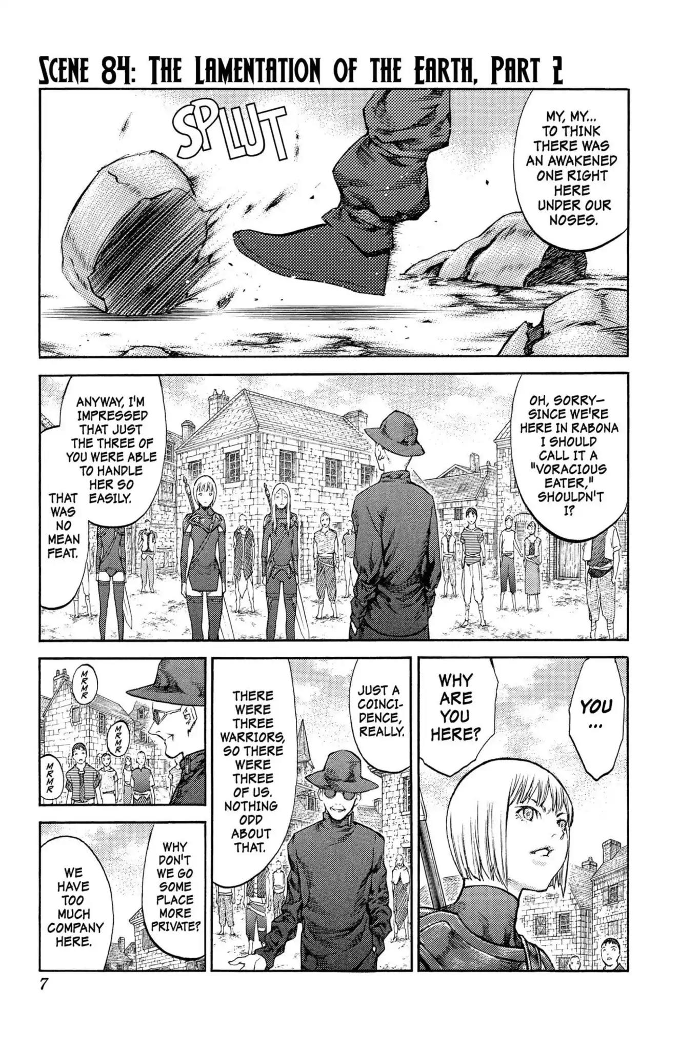 Claymore Chapter 84 page 7 - Chapter 84: Vol.16 Scene 84: The Lamentation of the Earth, Part 2