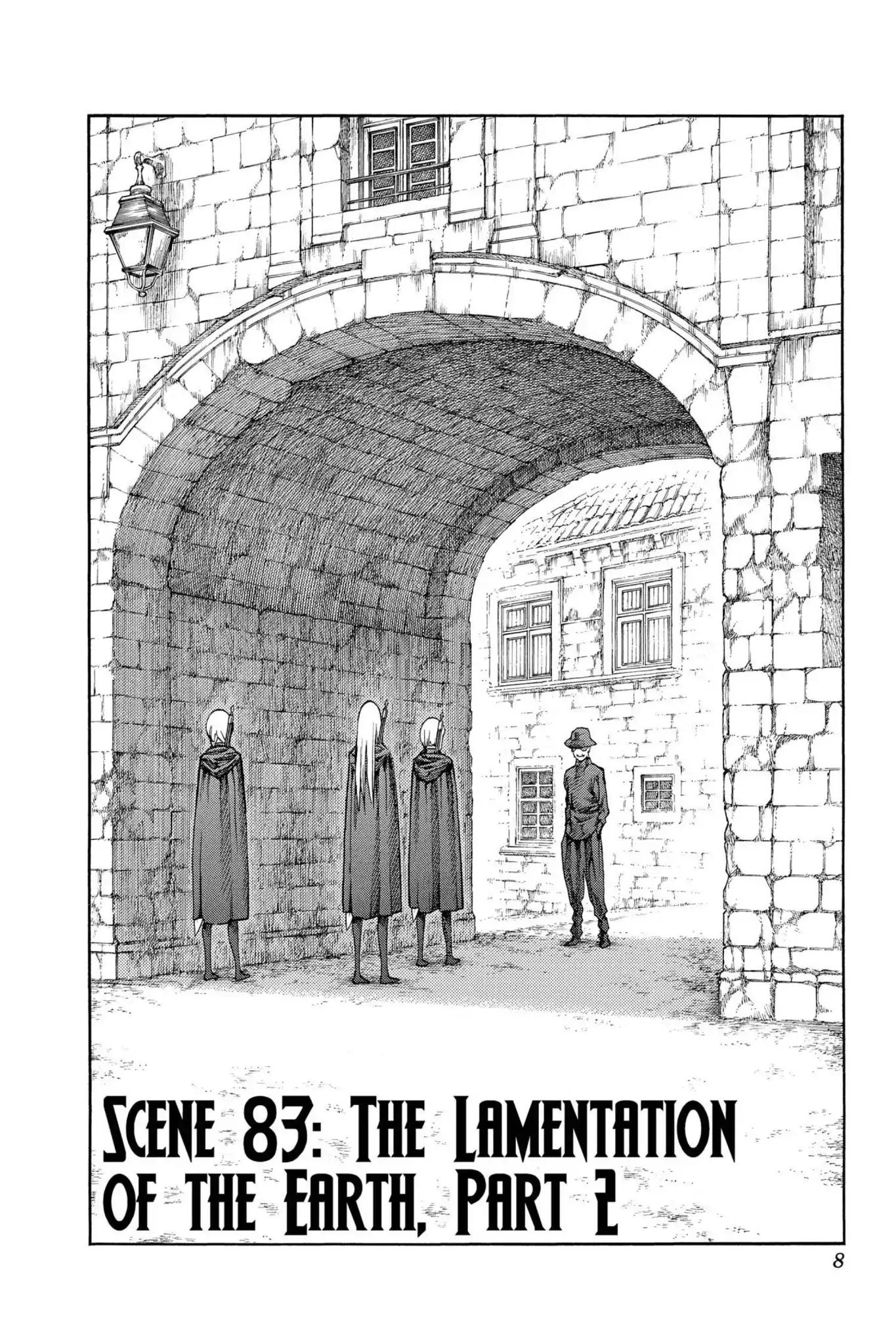 Claymore Chapter 84 page 8 - Chapter 84: Vol.16 Scene 84: The Lamentation of the Earth, Part 2
