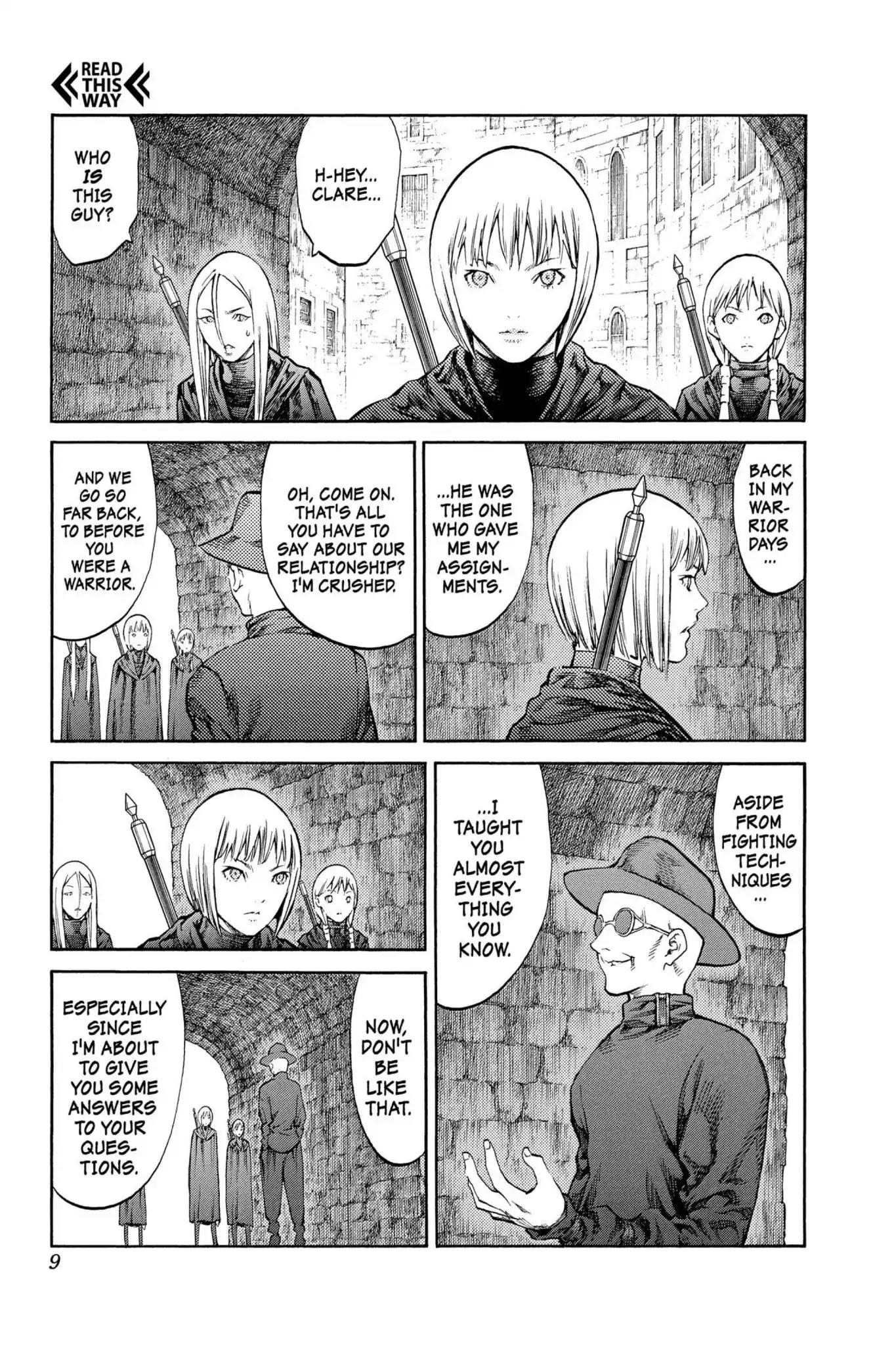 Claymore Chapter 84 page 9 - Chapter 84: Vol.16 Scene 84: The Lamentation of the Earth, Part 2