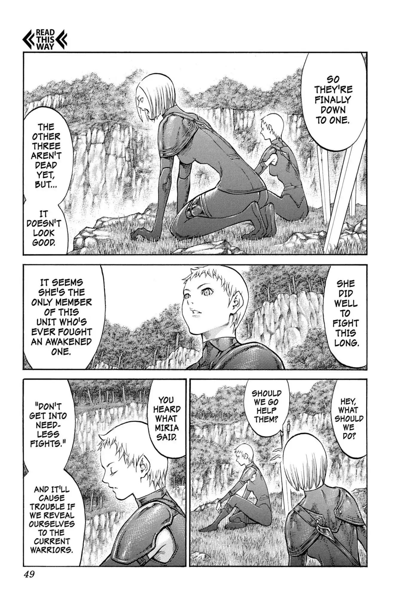 Claymore Chapter 85 page 11 - Chapter 85: Vol.16 Scene 85: The Lamentation of the Earth, Part 3