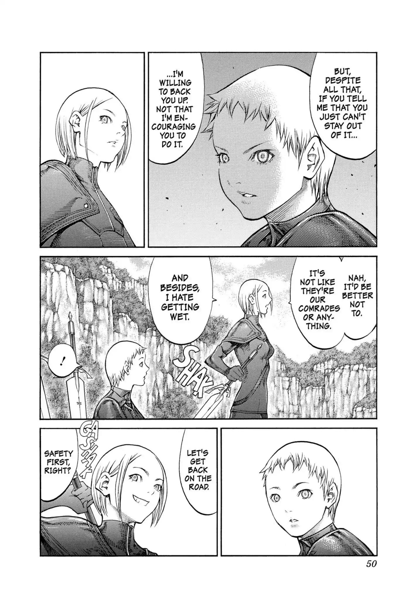 Claymore Chapter 85 page 12 - Chapter 85: Vol.16 Scene 85: The Lamentation of the Earth, Part 3