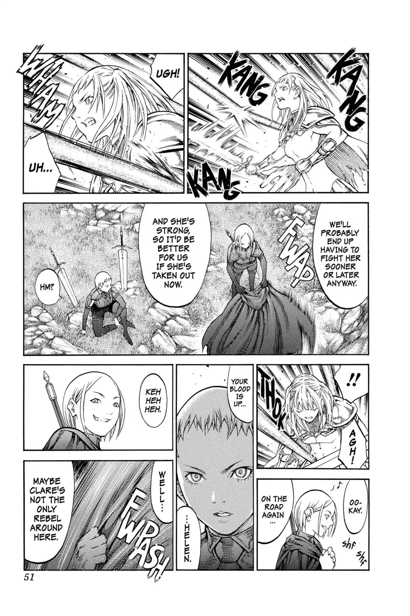 Claymore Chapter 85 page 13 - Chapter 85: Vol.16 Scene 85: The Lamentation of the Earth, Part 3