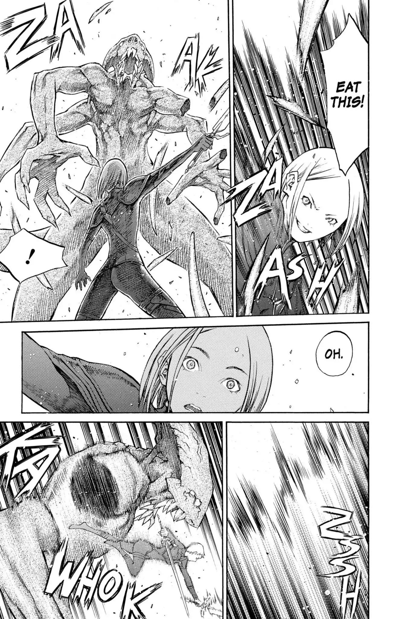 Claymore Chapter 85 page 17 - Chapter 85: Vol.16 Scene 85: The Lamentation of the Earth, Part 3