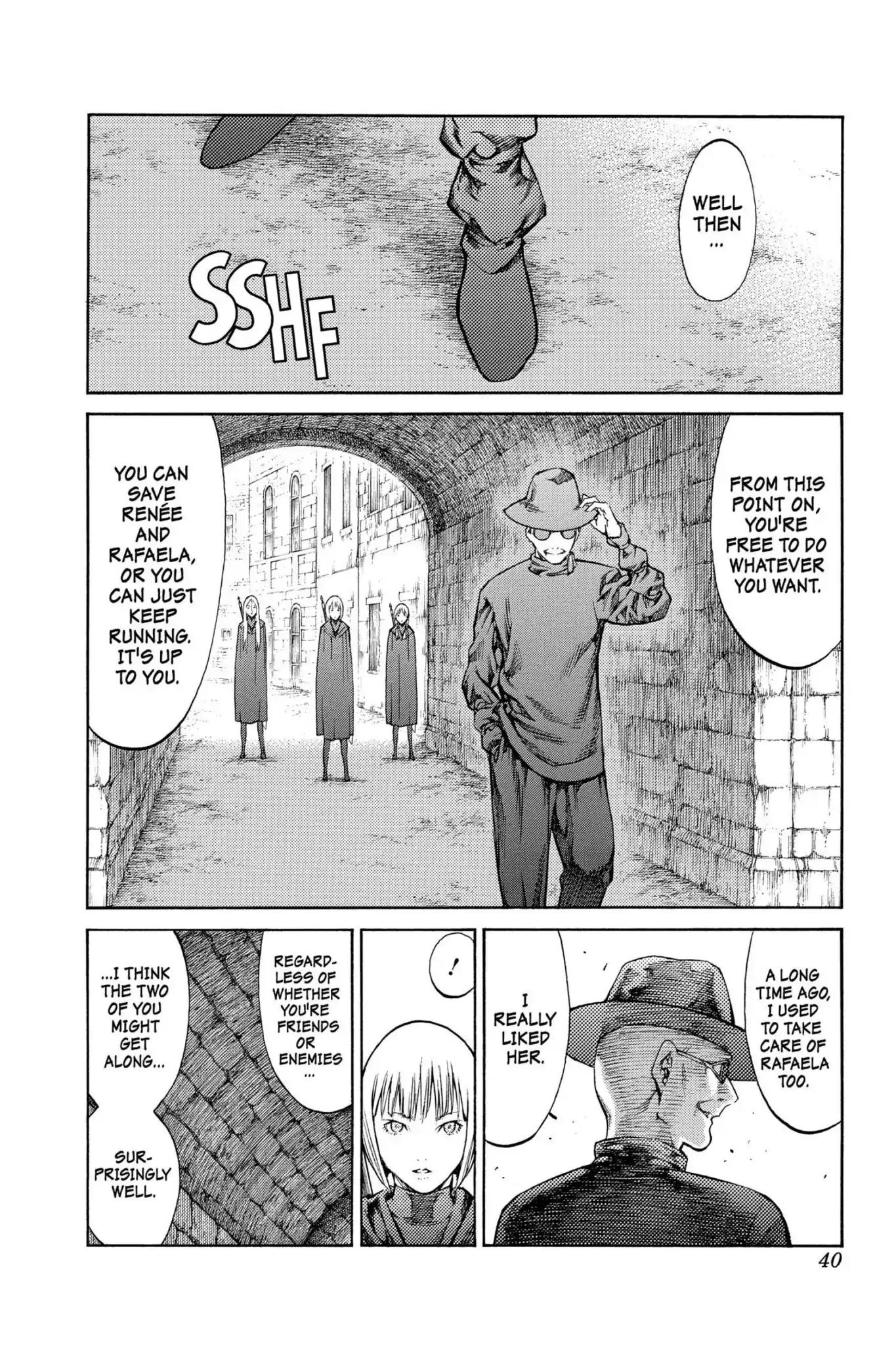 Claymore Chapter 85 page 2 - Chapter 85: Vol.16 Scene 85: The Lamentation of the Earth, Part 3