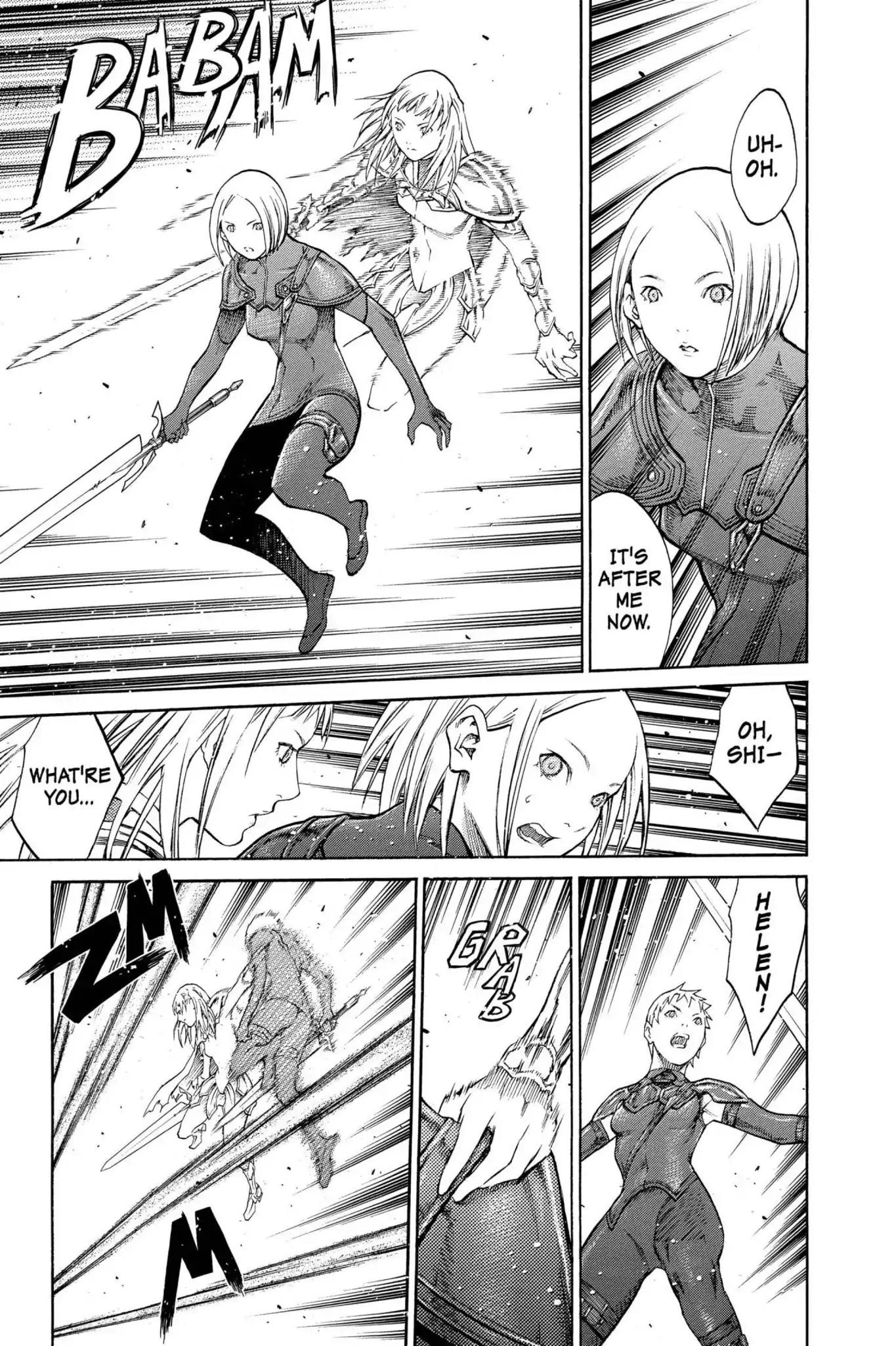 Claymore Chapter 85 page 21 - Chapter 85: Vol.16 Scene 85: The Lamentation of the Earth, Part 3